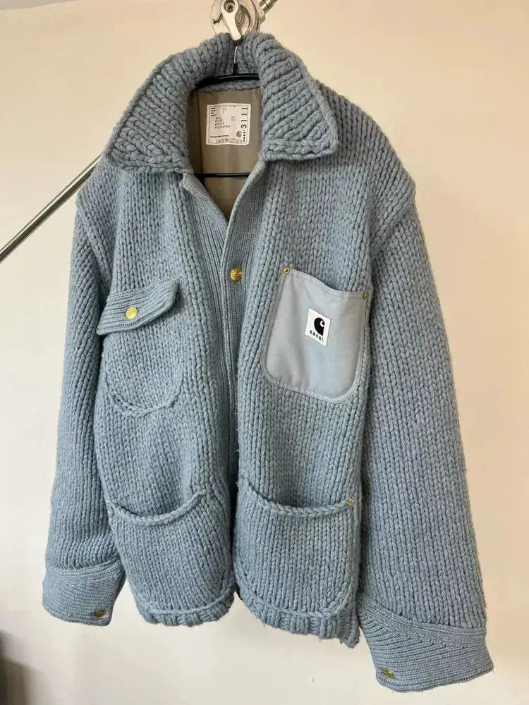 Carhartt Sz 3 Sacai x Carhartt WIP Knitwear Jacket-2505 Size US L / EU 52-54 / 3 - 2 Thumbnail