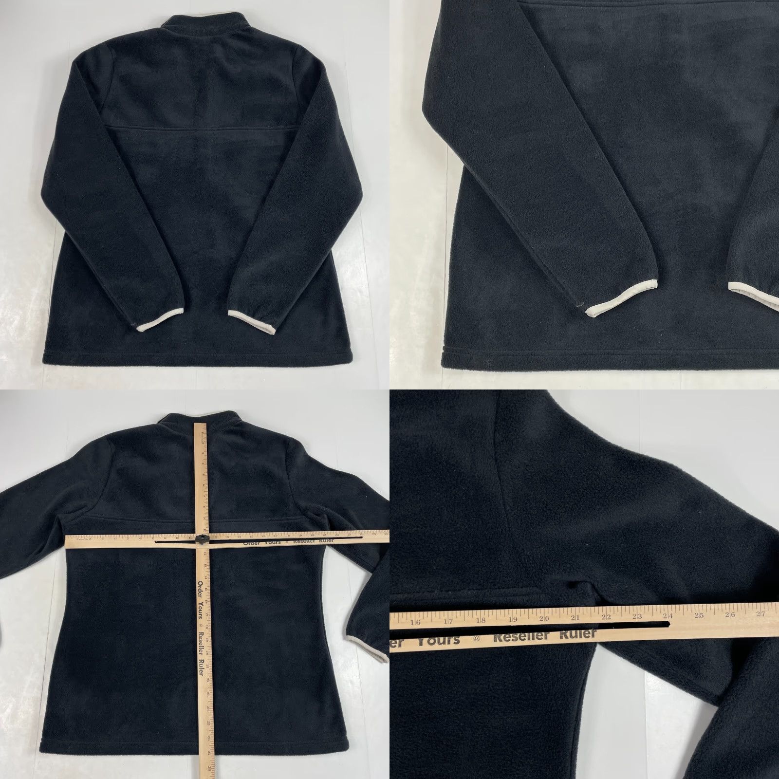 Vintage Columbia Jacket Womens Large Black 1/4 Snap Fleece Hiking Outdoors Weather Wind-Resistant Outdoor Logo Size L / US 10 / IT 46 - 8 Thumbnail