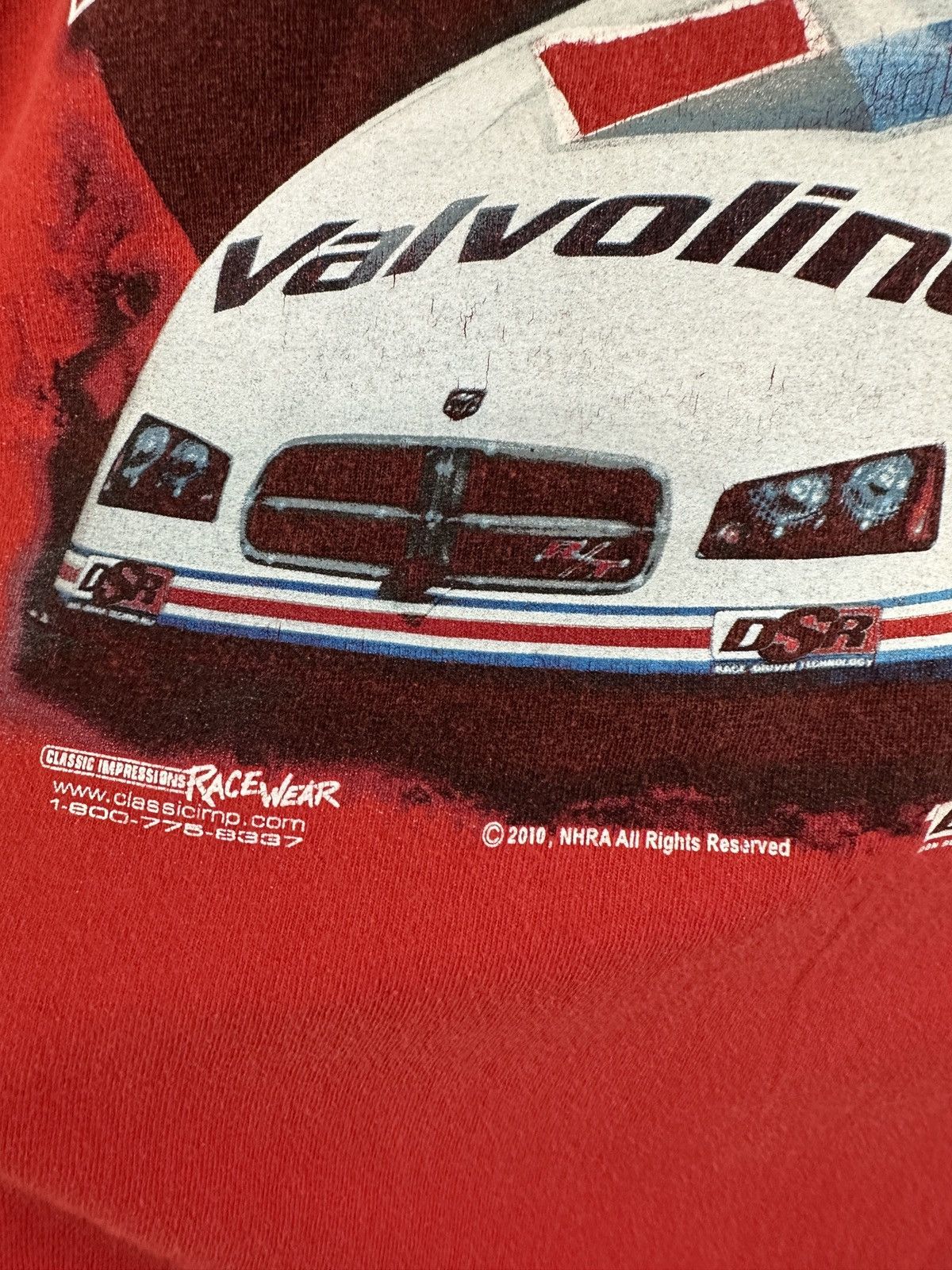NASCAR × Vintage 2010 NASCAR Fast Jack Beckman Valvoline Racing Tee Size US XL / EU 56 / 4 - 6 Thumbnail