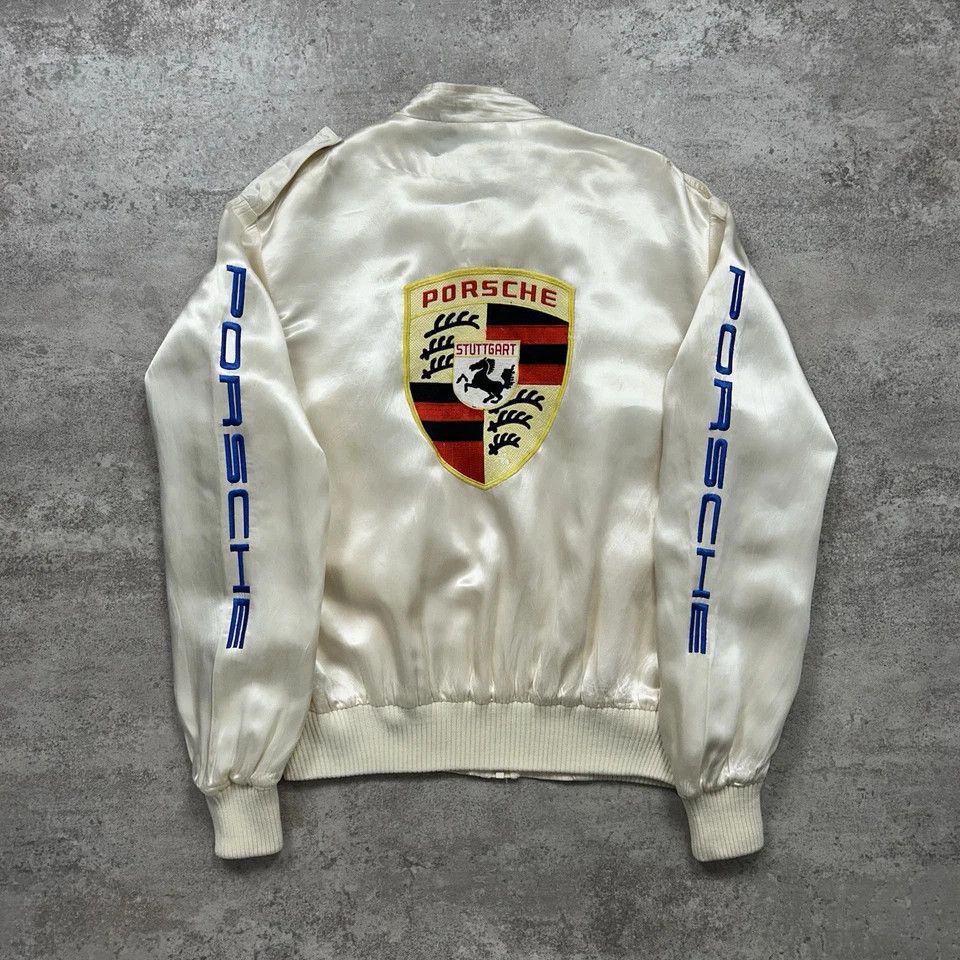 Porsche Design × Vintage PORSCHE STYLE AUTO SATIN JACKET EMBROIDERED LOGO SIZE M Size US M / EU 48-50 / 2 - 1 Thumbnail