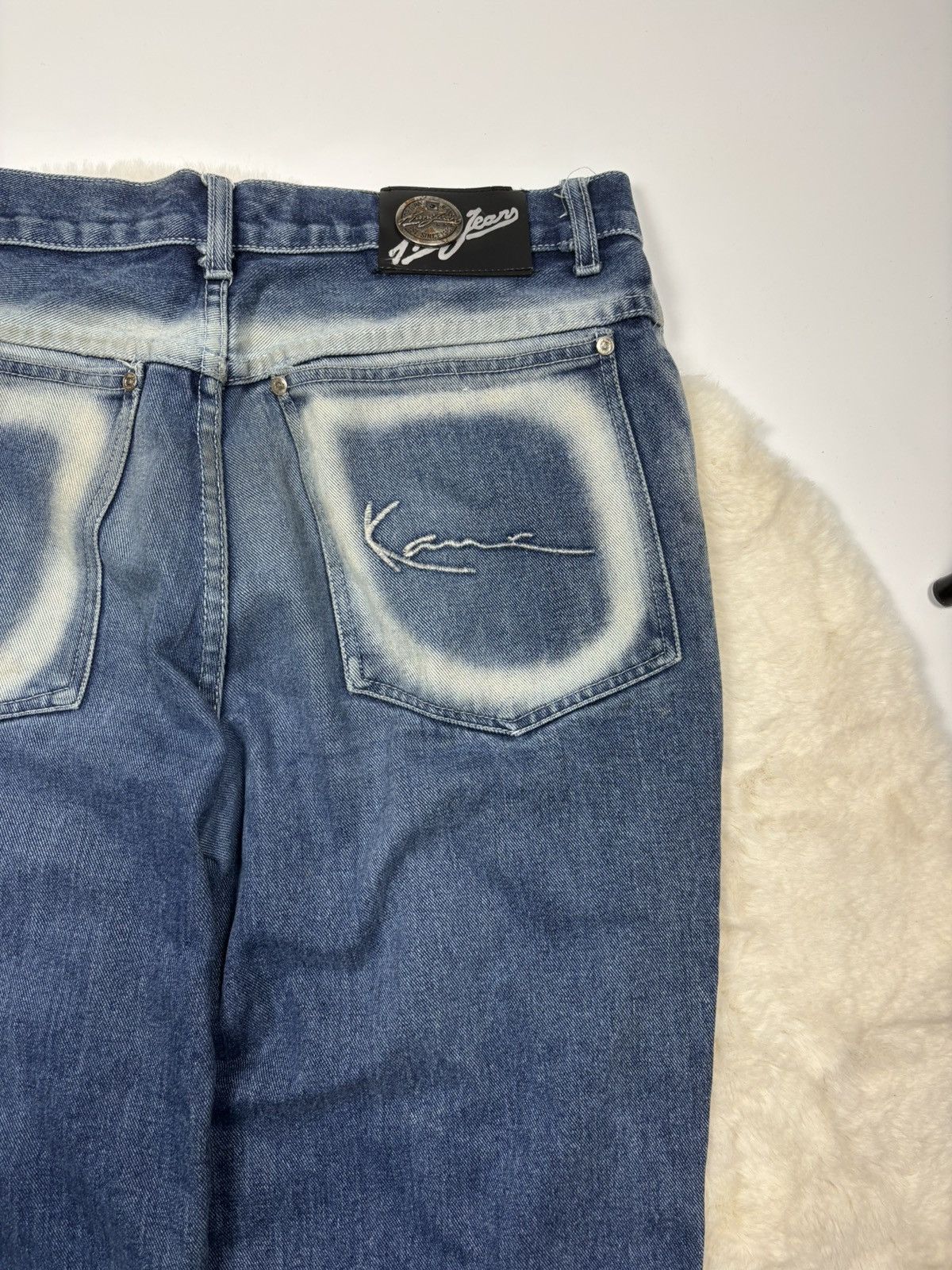 Karl Kani × Vintage Karl Kani Vintage Baggy Jeans With Acid Wash Rare Y2K Style Size US 34 / EU 50 - 7 Thumbnail