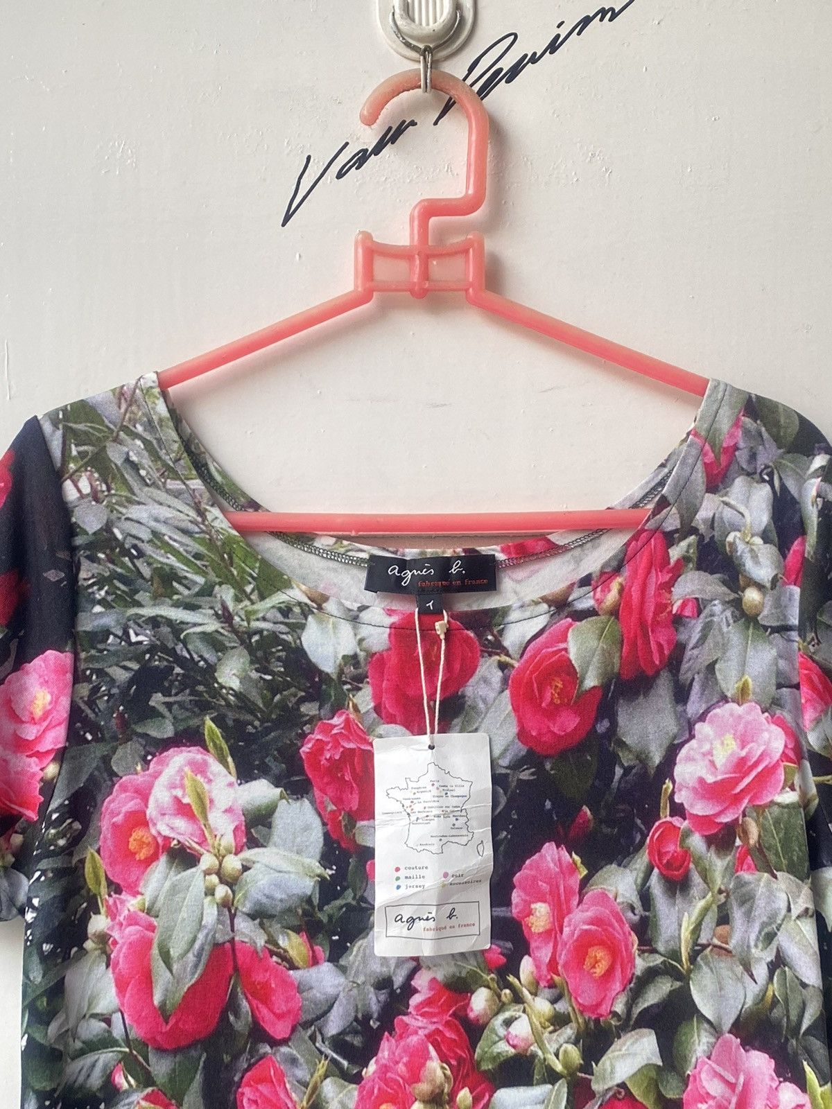 agnes b. AGNES B Flower Motive Dress Size XS / US 0-2 / IT 36-38 - 8 Thumbnail