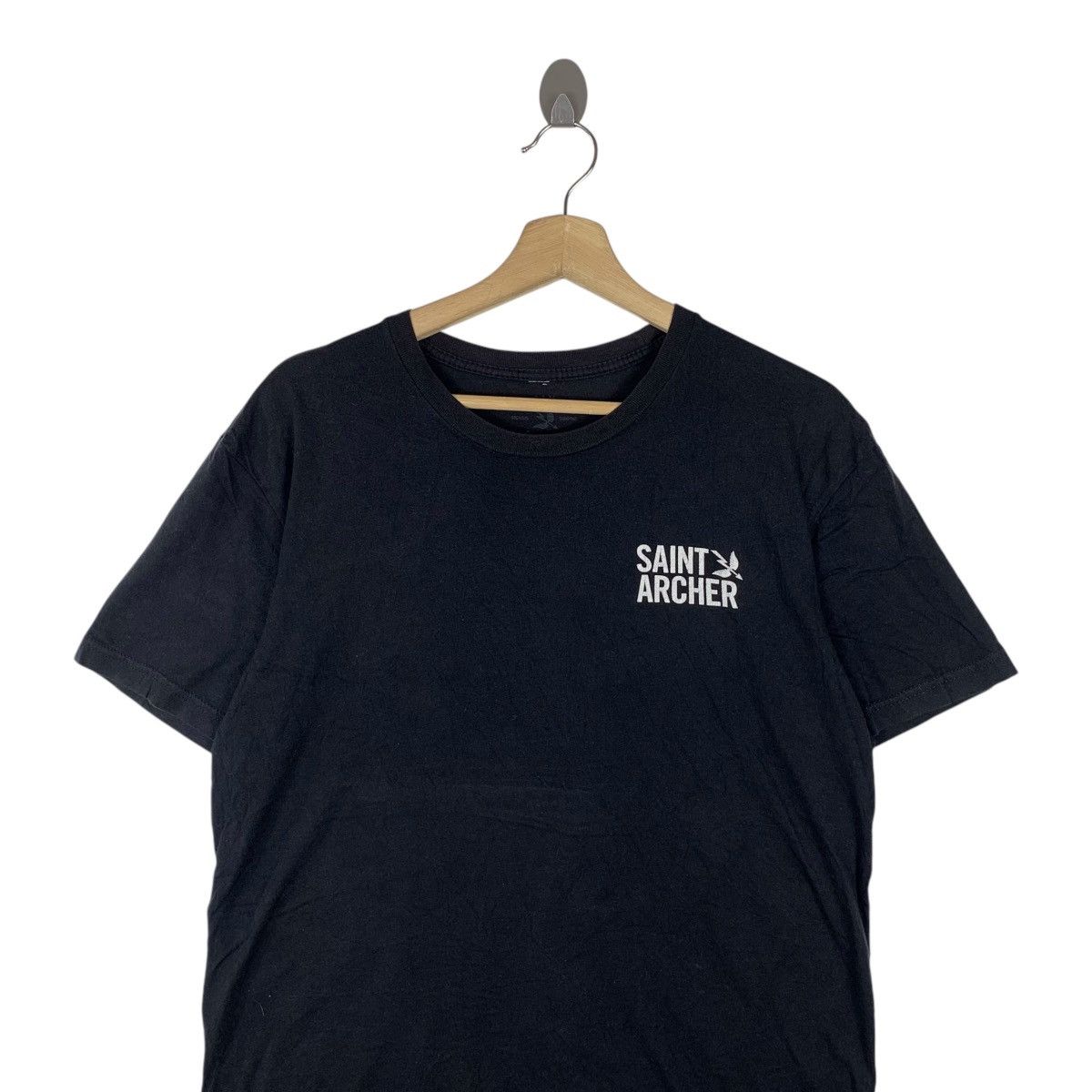Vintage SAINT ARCHER BREWING Lager Beer Word Hard Tee Shirt Top Size US M / EU 48-50 / 2 - 2 Thumbnail