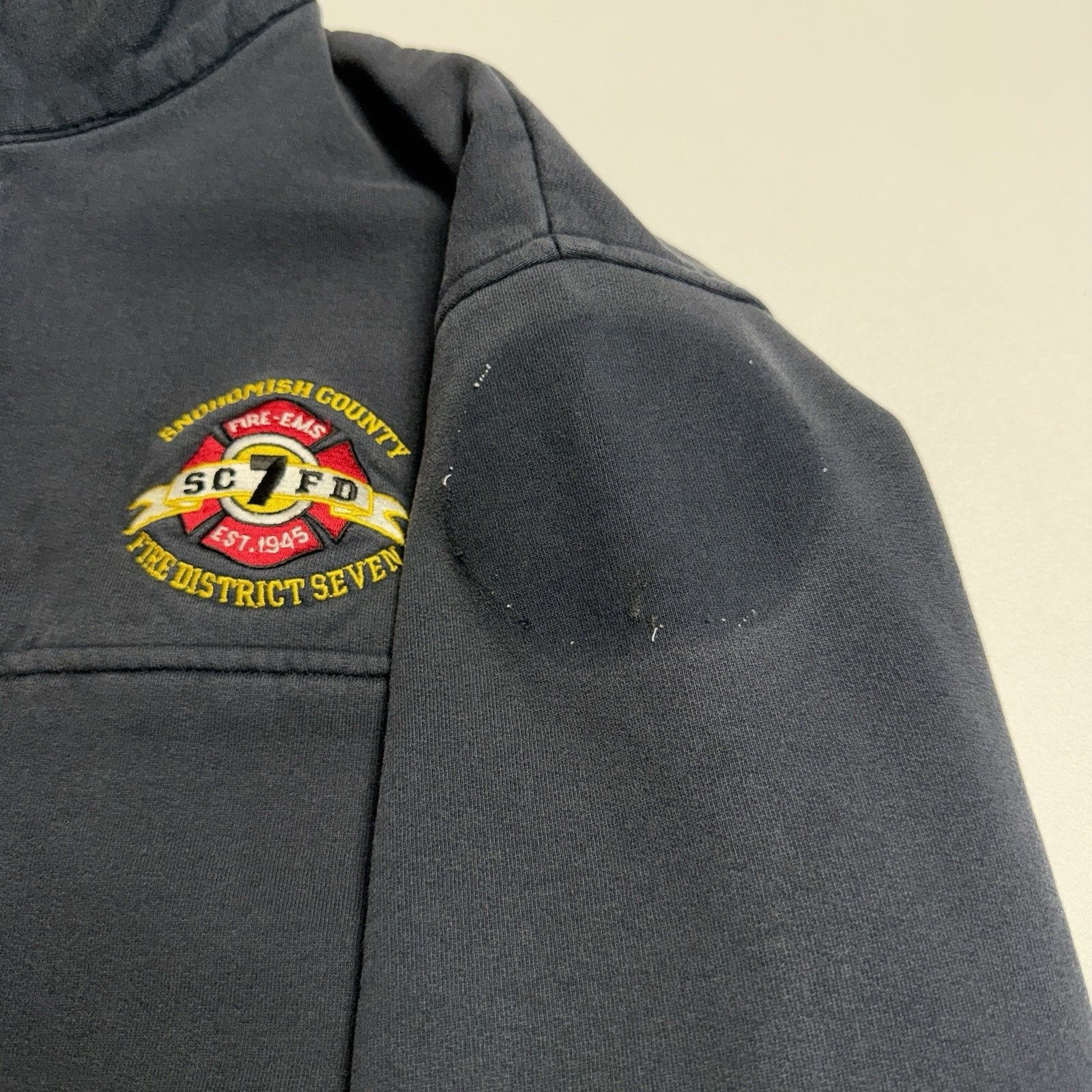 Vintage VTG Fireman Collared Quarter Zip Sweatshirt Mens Large R Her Size US L / EU 52-54 / 3 - 5 Thumbnail
