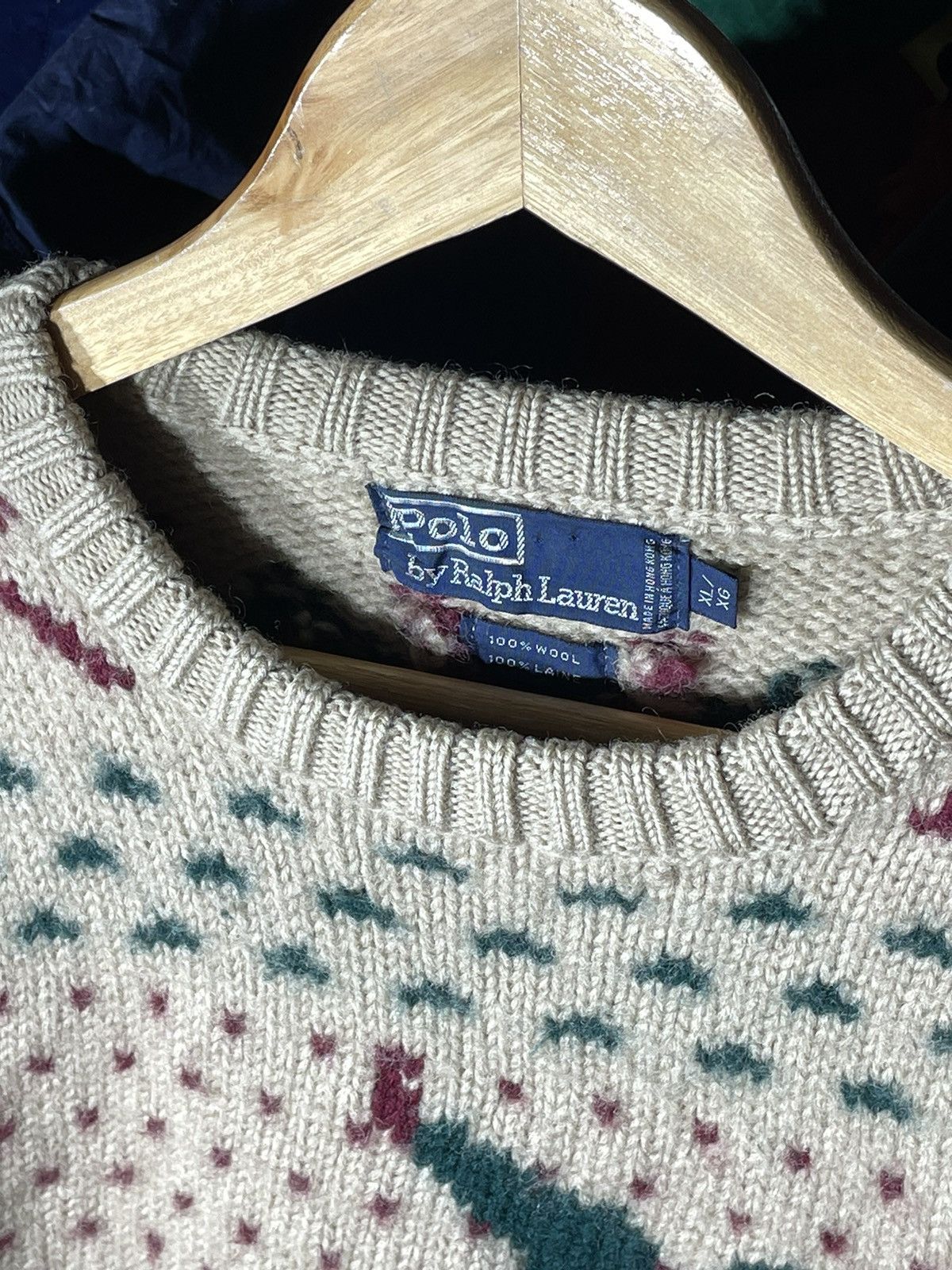 Polo Ralph Lauren × Ralph Lauren × Vintage Sweater Polo Ski Vintage Hand Knit Size US XL / EU 56 / 4 - 6 Thumbnail