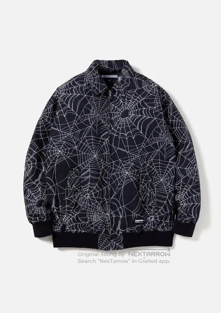 Neighborhood neighborhood spider web jacket in black. Size US XL / EU 56 / 4 - 5 Thumbnail