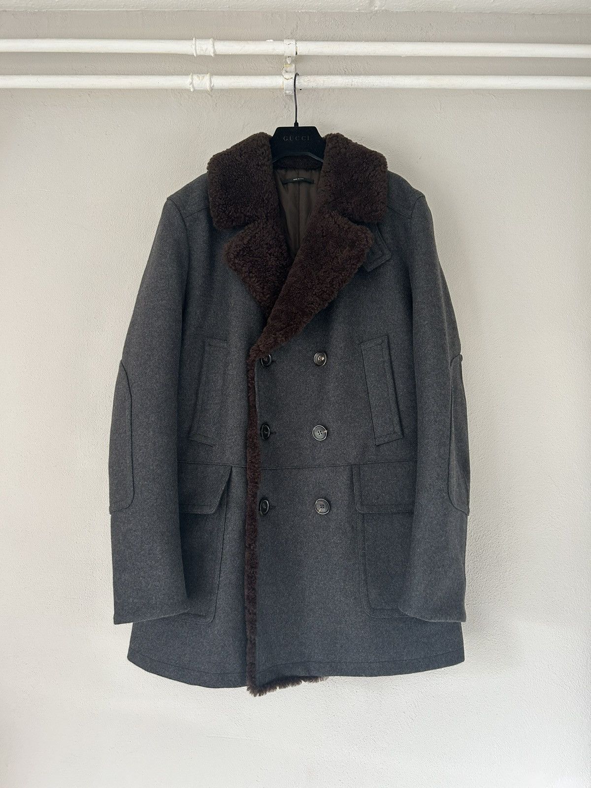 Gucci Gucci Shearling Wool Coat Size US L / EU 52-54 / 3 - 1 Thumbnail