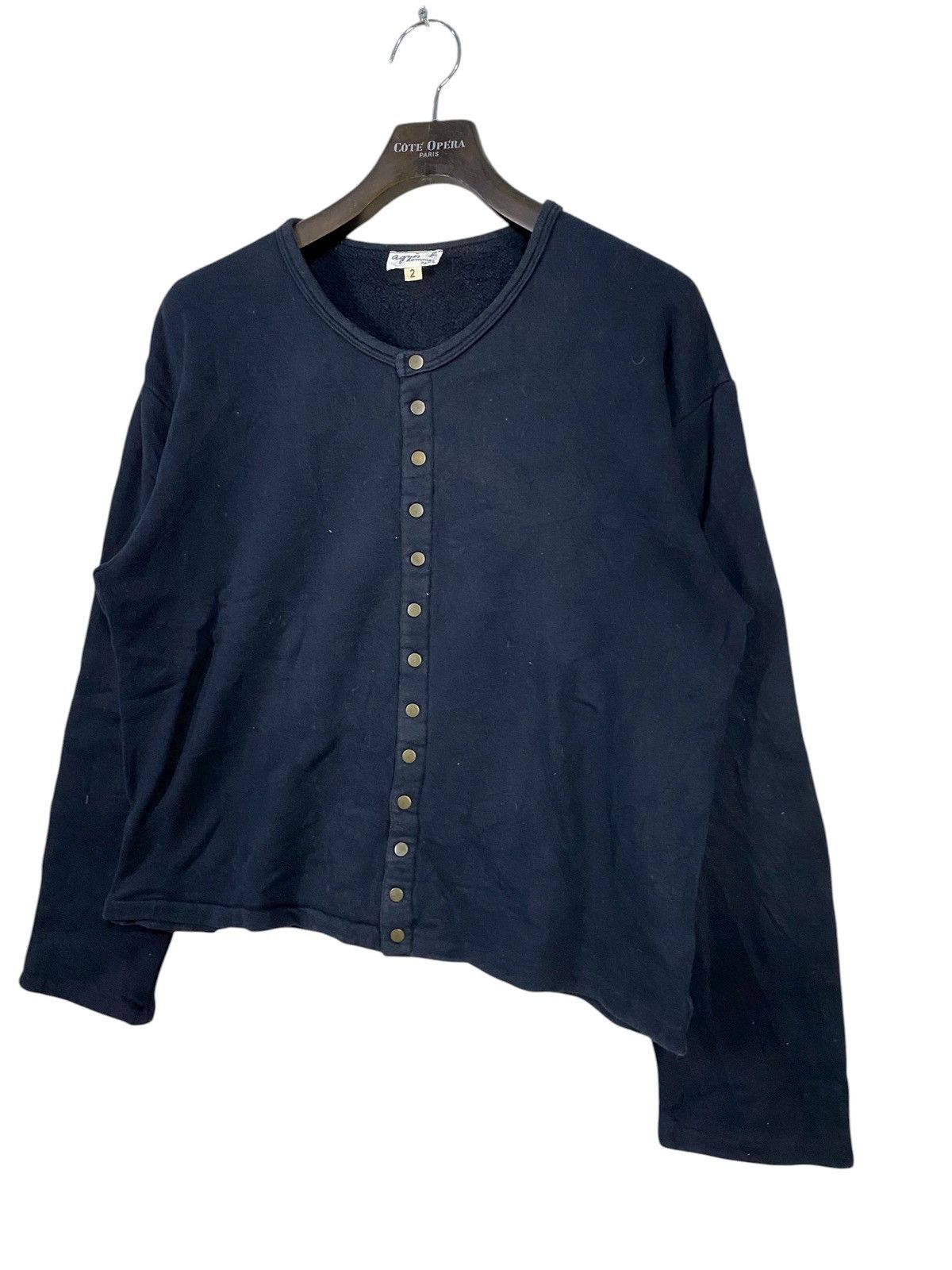 agnes b. Vintage agnes b sweater snap button size 2 Size L / US 10 / IT 46 - 2 Thumbnail