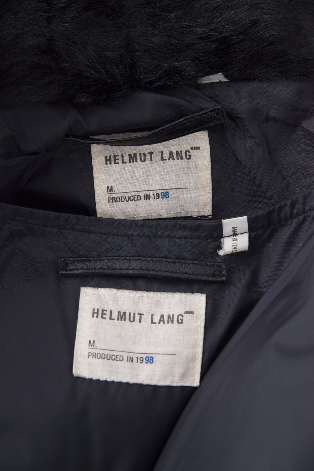 Helmut Lang AW98 leather puffer N-3B parka Size US M / EU 48-50 / 2 - 11 Thumbnail