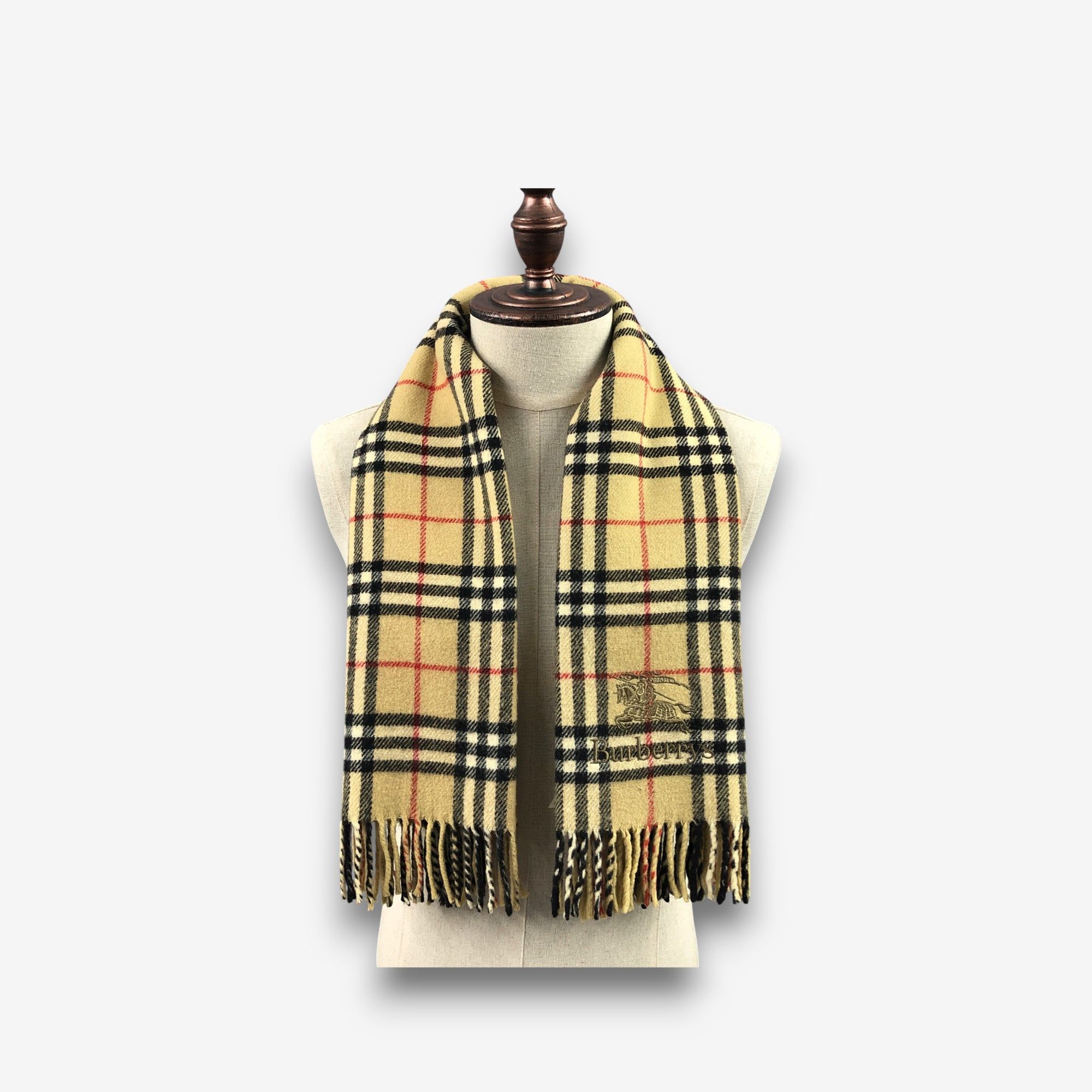 Burberry Vintage Burberry Scarf Muffler Wool Cashmere Scarves. Size ONE SIZE - 1 Thumbnail