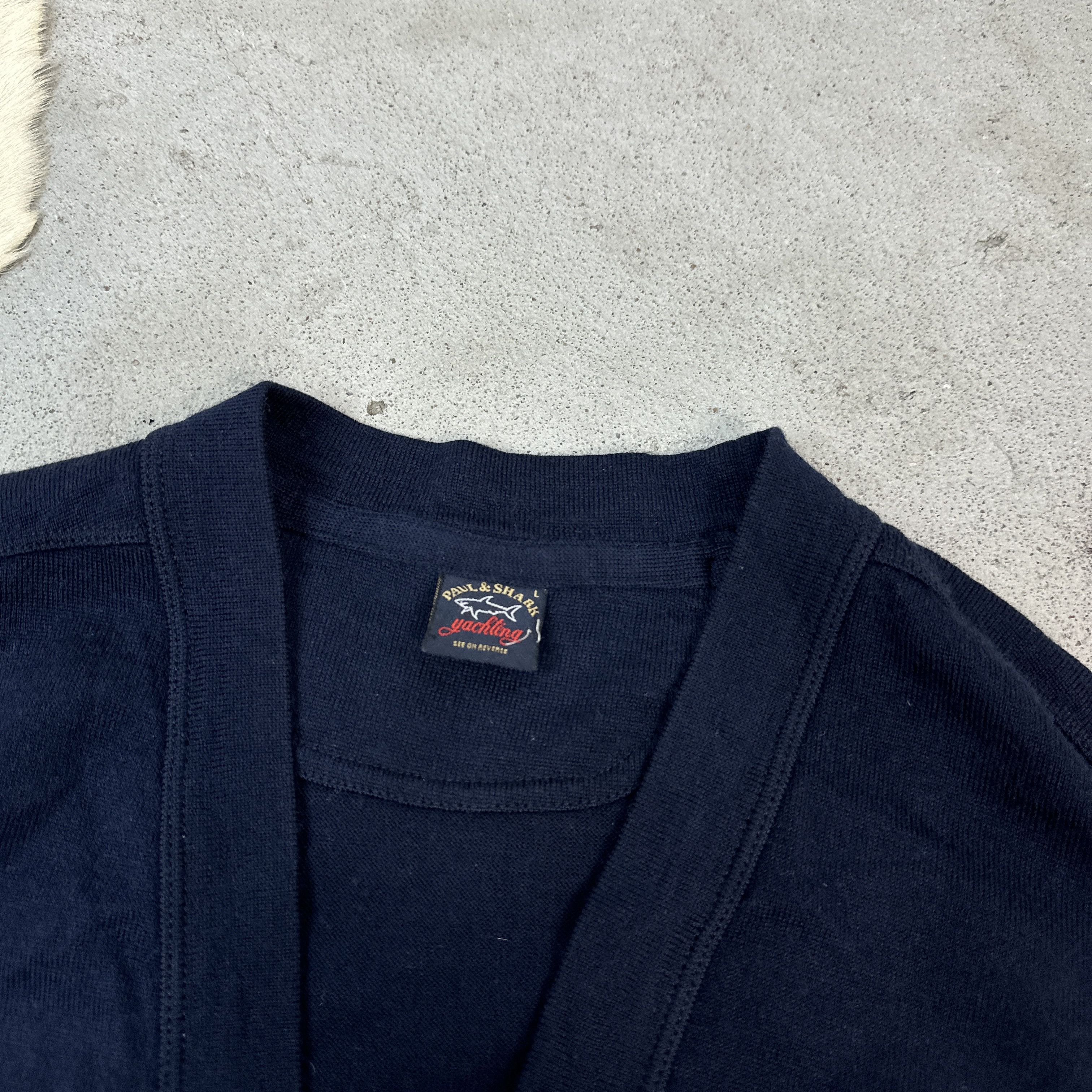 Paul & Shark × Vintage Vintage Paul&Shark Wool Cardigan Size US L / EU 52-54 / 3 - 3 Thumbnail
