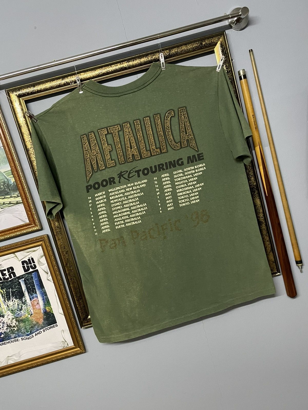 Vintage Vintage 1998 Og Metallica Tour Single Stitch Sunfaded Tee Size US XL / EU 56 / 4 - 15 Thumbnail