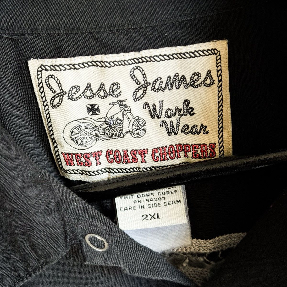 West Coast Choppers Vintage WEST COAST CHOPPERS WCC Chain Stitch Mechanic Shirt Size US XXL / EU 58 / 5 - 5 Thumbnail