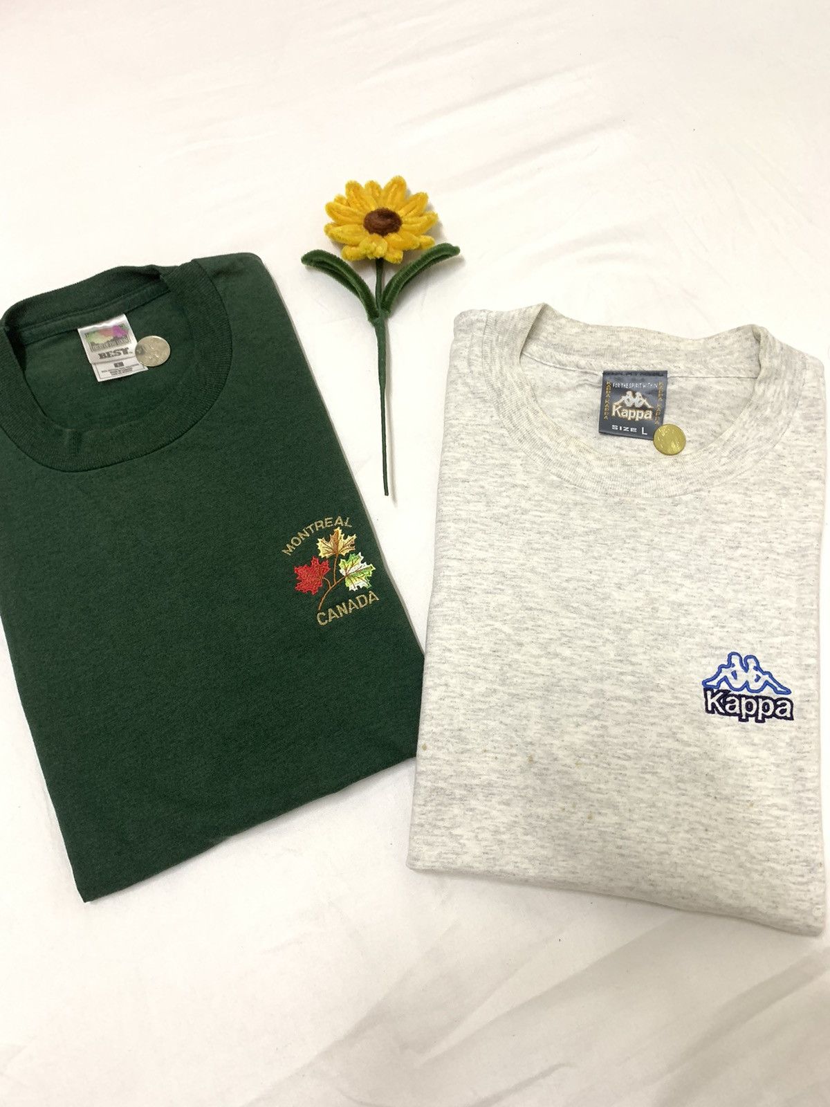Fruit Of The Loom × Kappa × Vintage COMBO Vintage Kappa & Montreal Canada T-Shirt Size US L / EU 52-54 / 3 - 1 Thumbnail