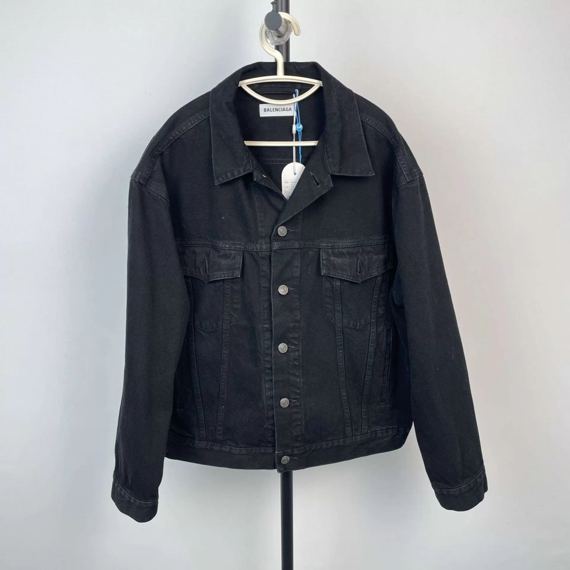 Balenciaga Balenciaga Denim Jacket Black 36 Size XS / US 0-2 / IT 36-38 - 1 Thumbnail