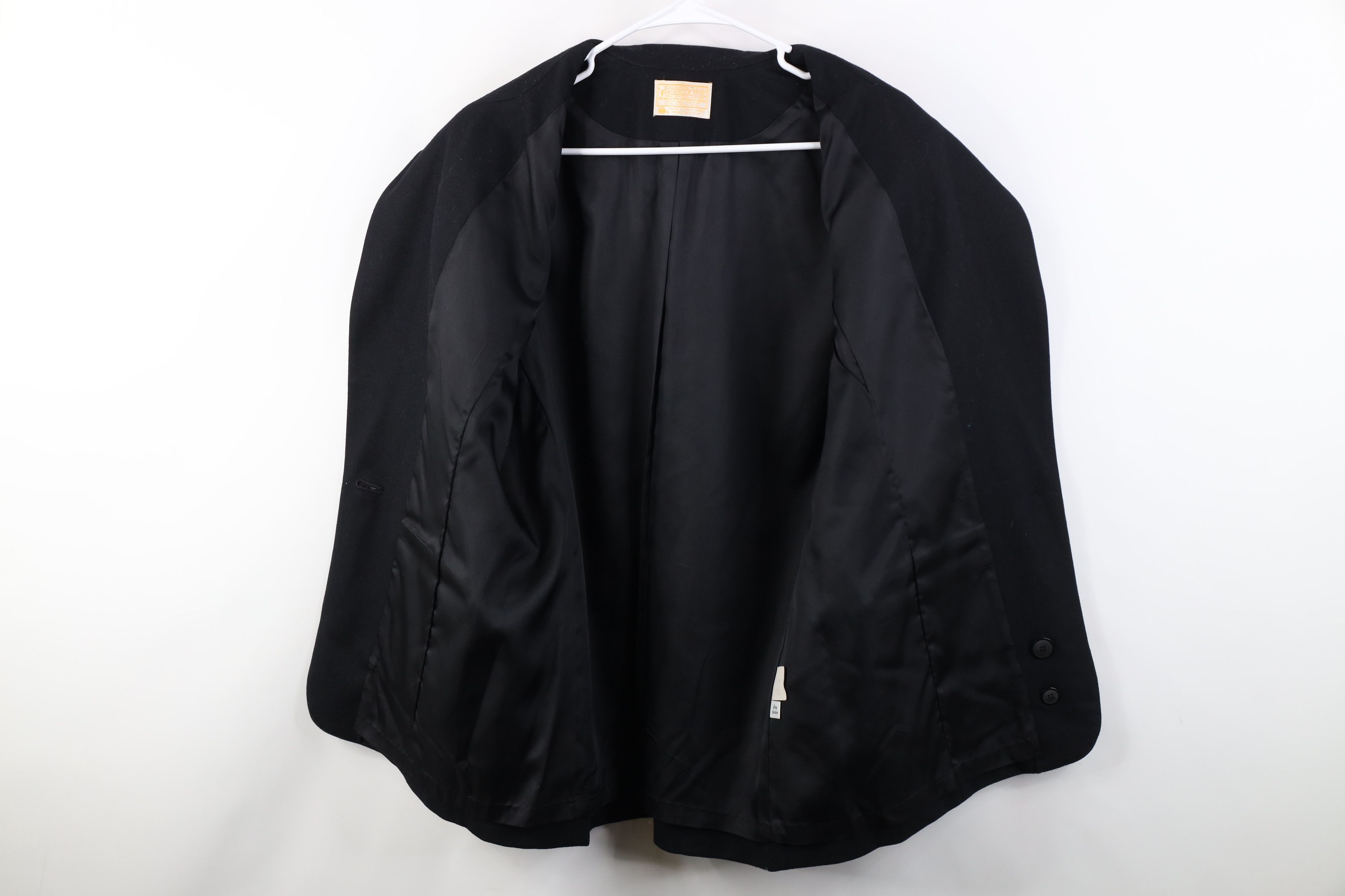 Pendleton Vintage 90s Pendleton Wool Suit Coat Blazer Jacket Black USA Size L / US 10 / IT 46 - 9 Thumbnail