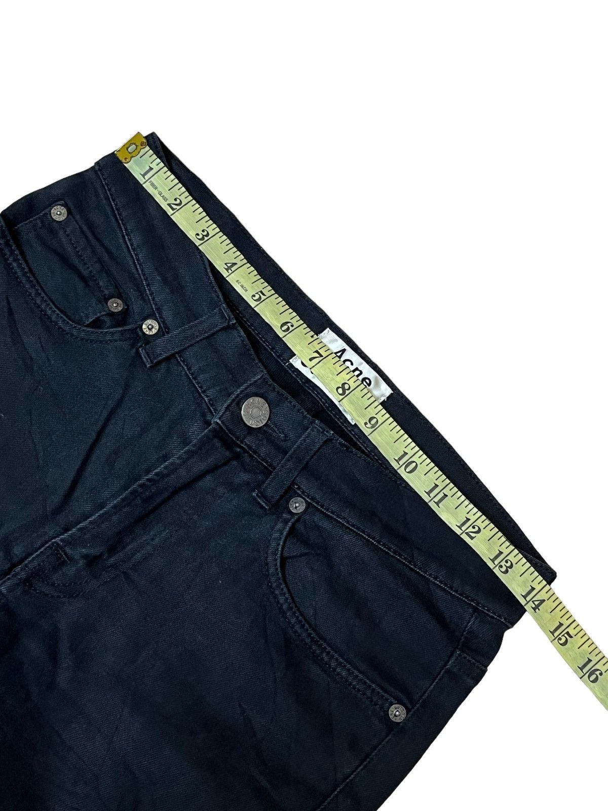 Acne Studios ACNE STUDIOS SUPER BLACK SLIM FIT JEANS Size US 28 / EU 44 - 7 Thumbnail