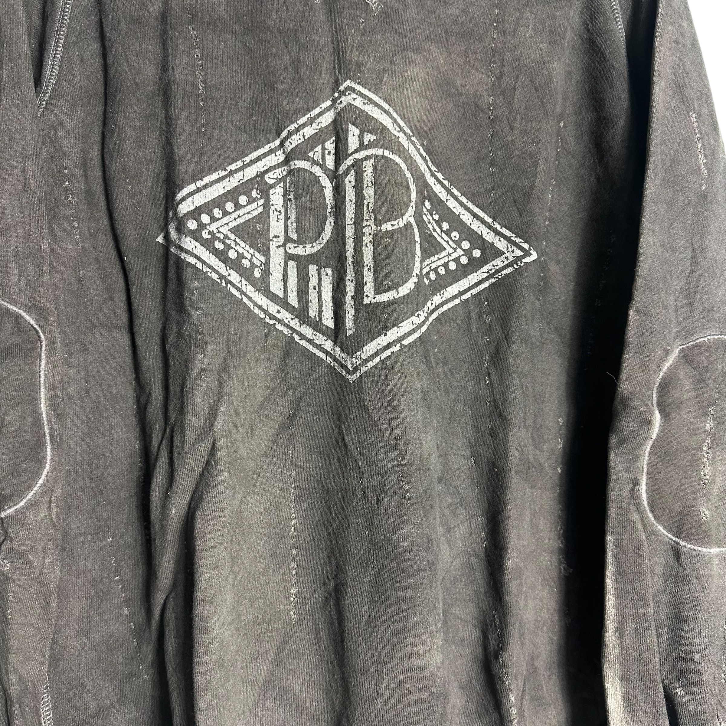 Pierre Balmain 🔥RARE🔥Vintage Pierre Balmain Distress Design Sweatshirt Size US L / EU 52-54 / 3 - 3 Thumbnail