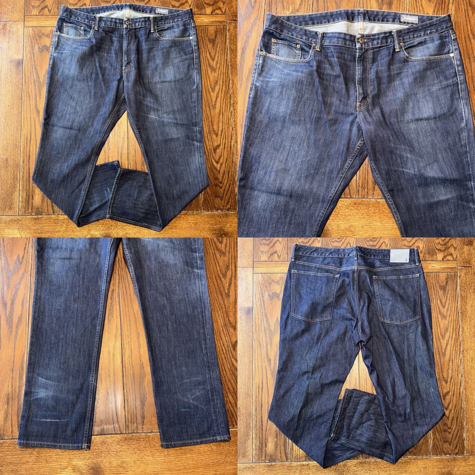 Bonobos Bonobos Jeans Mens 40x32 Blue Straight Dark Wash Stretch Denim Lot Of 2 - Vintage No - 5-Pocket - Regular Size - USA Theme - Men Size US 40 / EU 56 - 8 Thumbnail