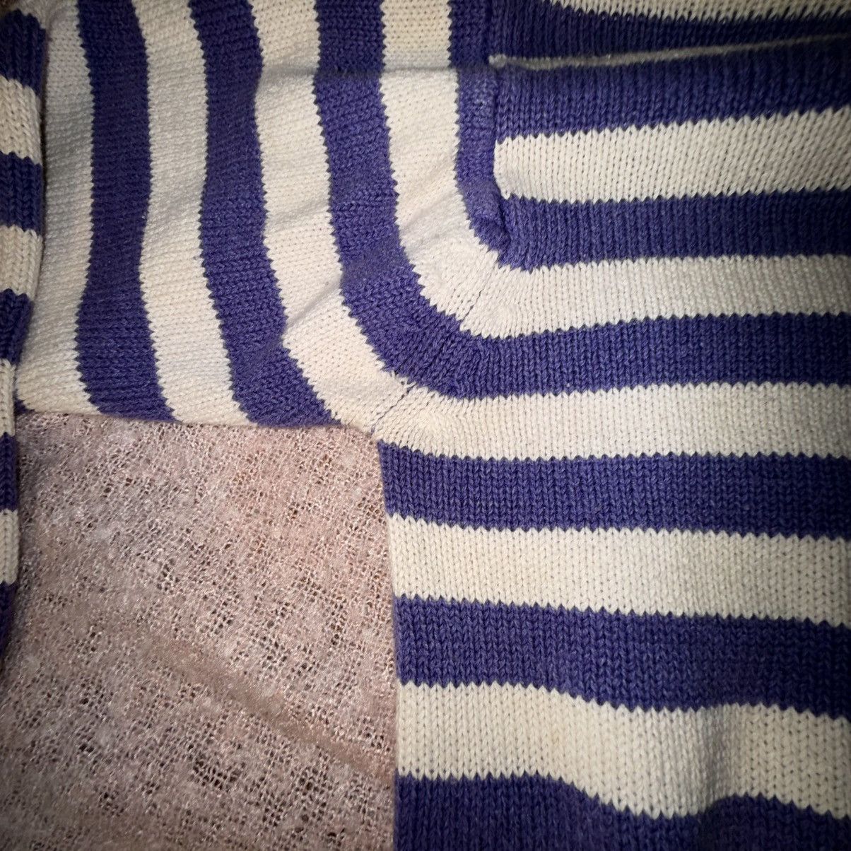 Other 80s Conspiracy Archive Shaker Knit Striped Mock Neck Purple Size L / US 10 / IT 46 - 12 Thumbnail