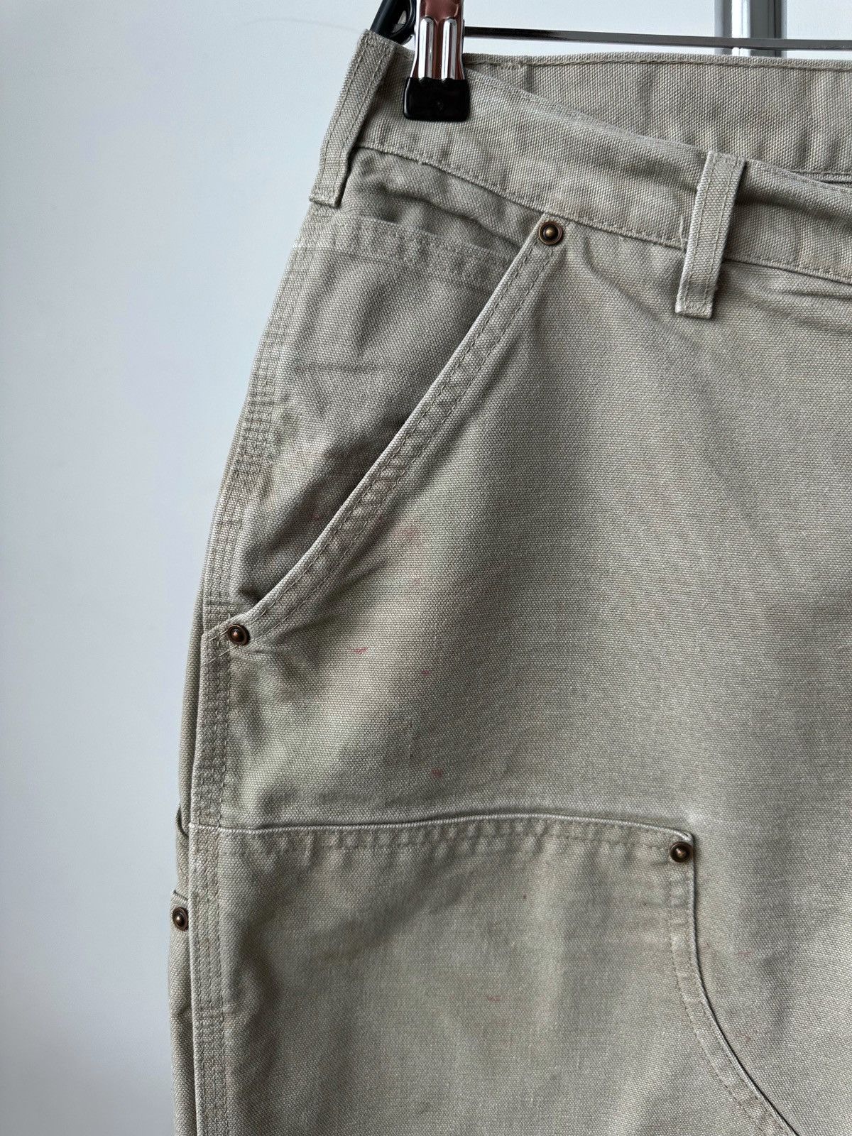 Carhartt Vintage Carhartt Double Knee Pants Beige Denim Jeans Baggy Size US 34 / EU 50 - 7 Thumbnail