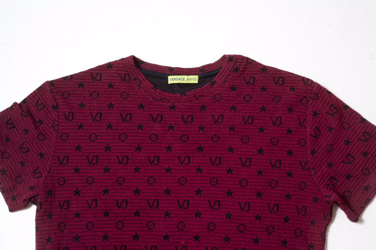 Versace Versace Jeans Mens Monogram Stretch Shirt Size US S / EU 44-46 / 1 - 2 Thumbnail
