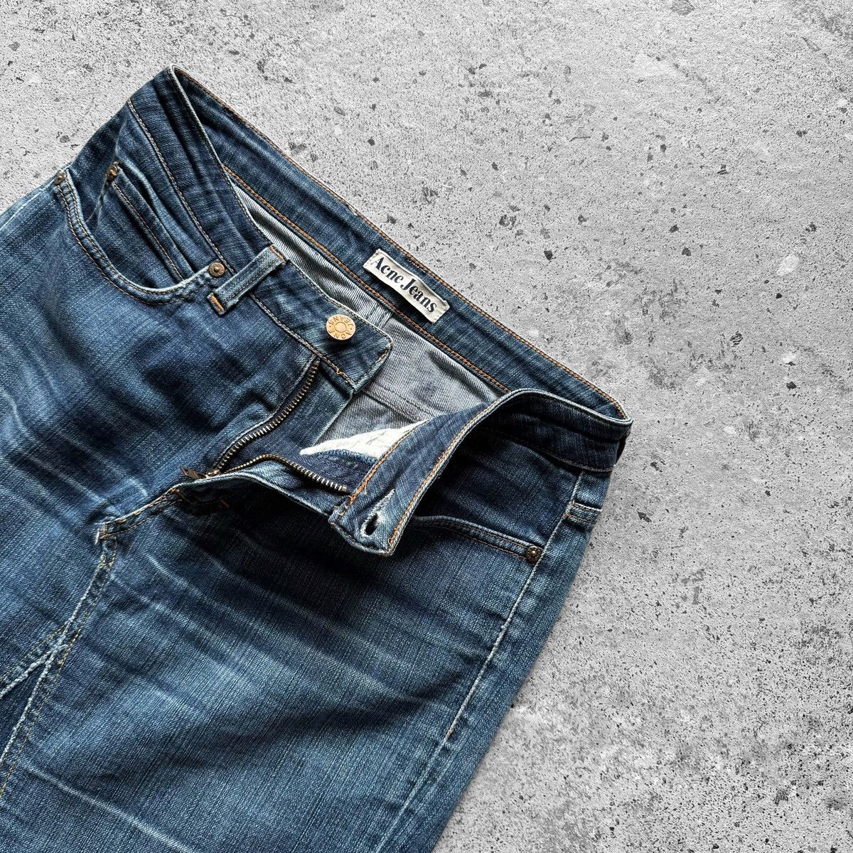 Acne Studios Acne Jeans Women Vintage Denim Mini Jean Skirt Blue Low Rise Size 28" / US 6 / IT 42 - 4 Thumbnail