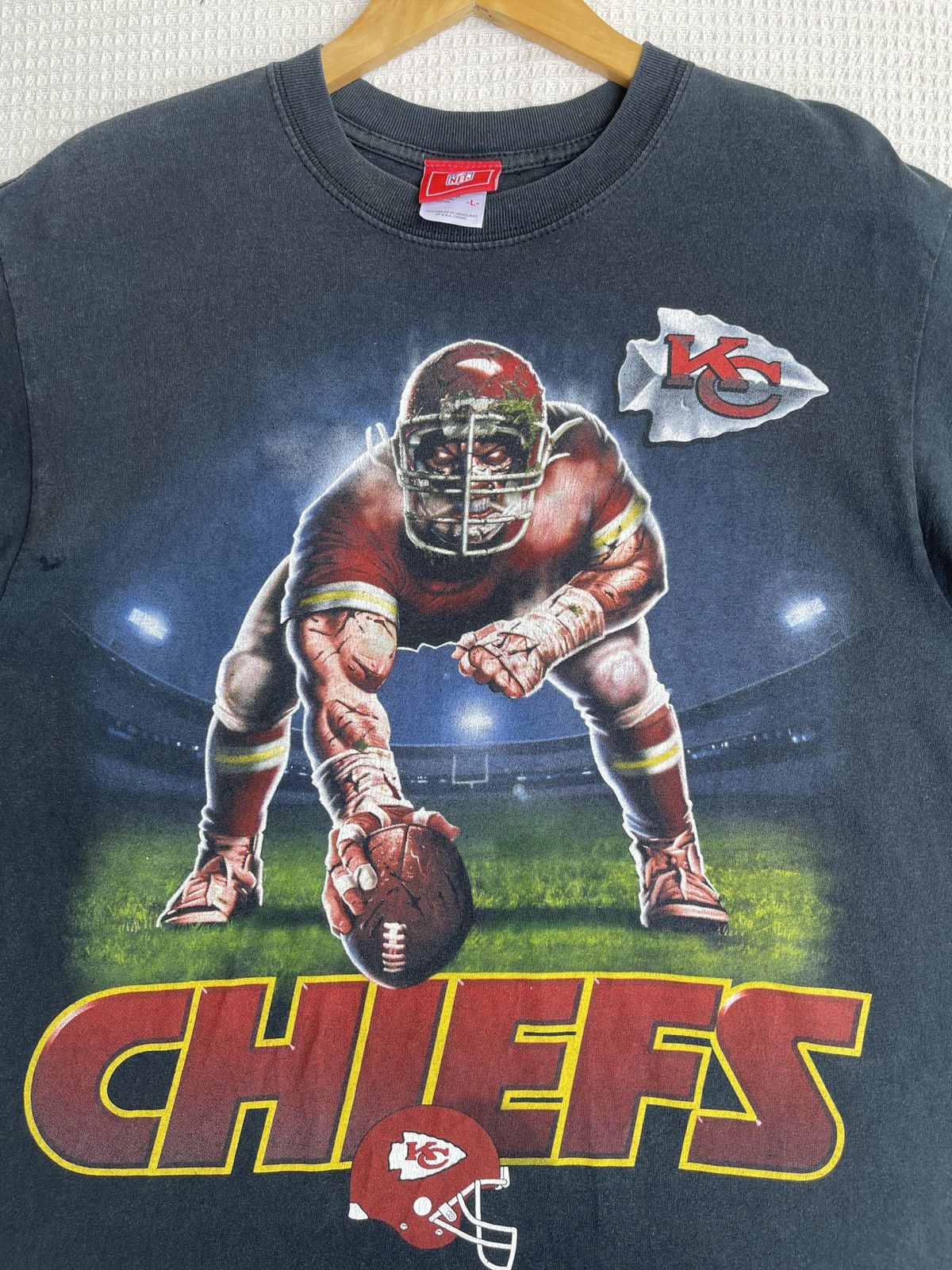 NFL Rare🔥Vintage Kansas City CHIEFS T Shirt Size US L / EU 52-54 / 3 - 10 Thumbnail