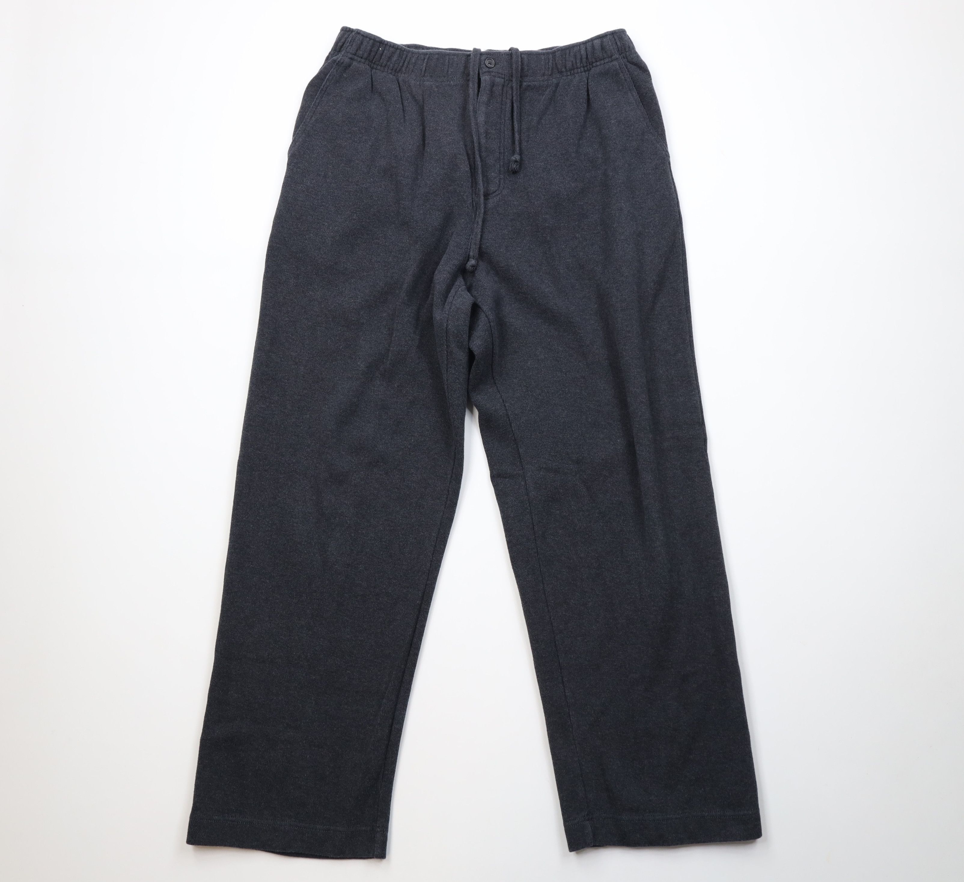 Lands' End Vintage 90s Lands End Cotton Ribbed Knit Wide Leg Pants Size US 36 / EU 52 - 1 Thumbnail