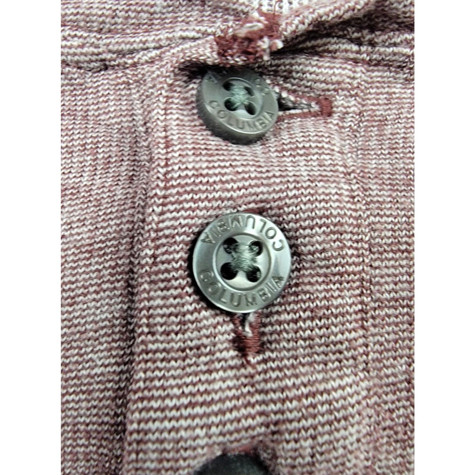 Vintage Columbia Henley Shirt Mens XL Purple Knit Long Sleeve Outdoor Casual Regular Fit Size US XL / EU 56 / 4 - 5 Thumbnail