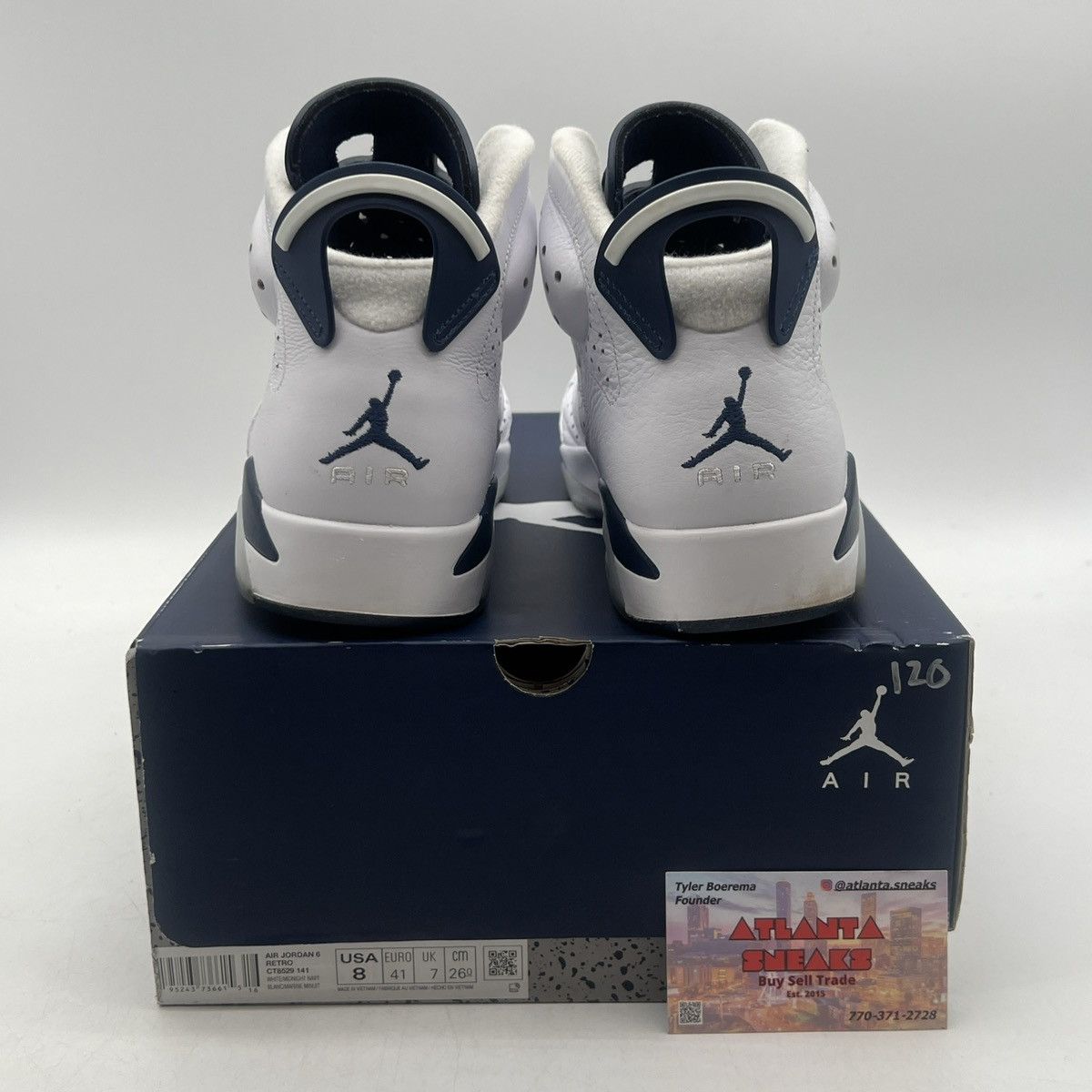 Jordan Brand Air Jordan 6 midnight navy Size US 8 / EU 41 - 3 Thumbnail
