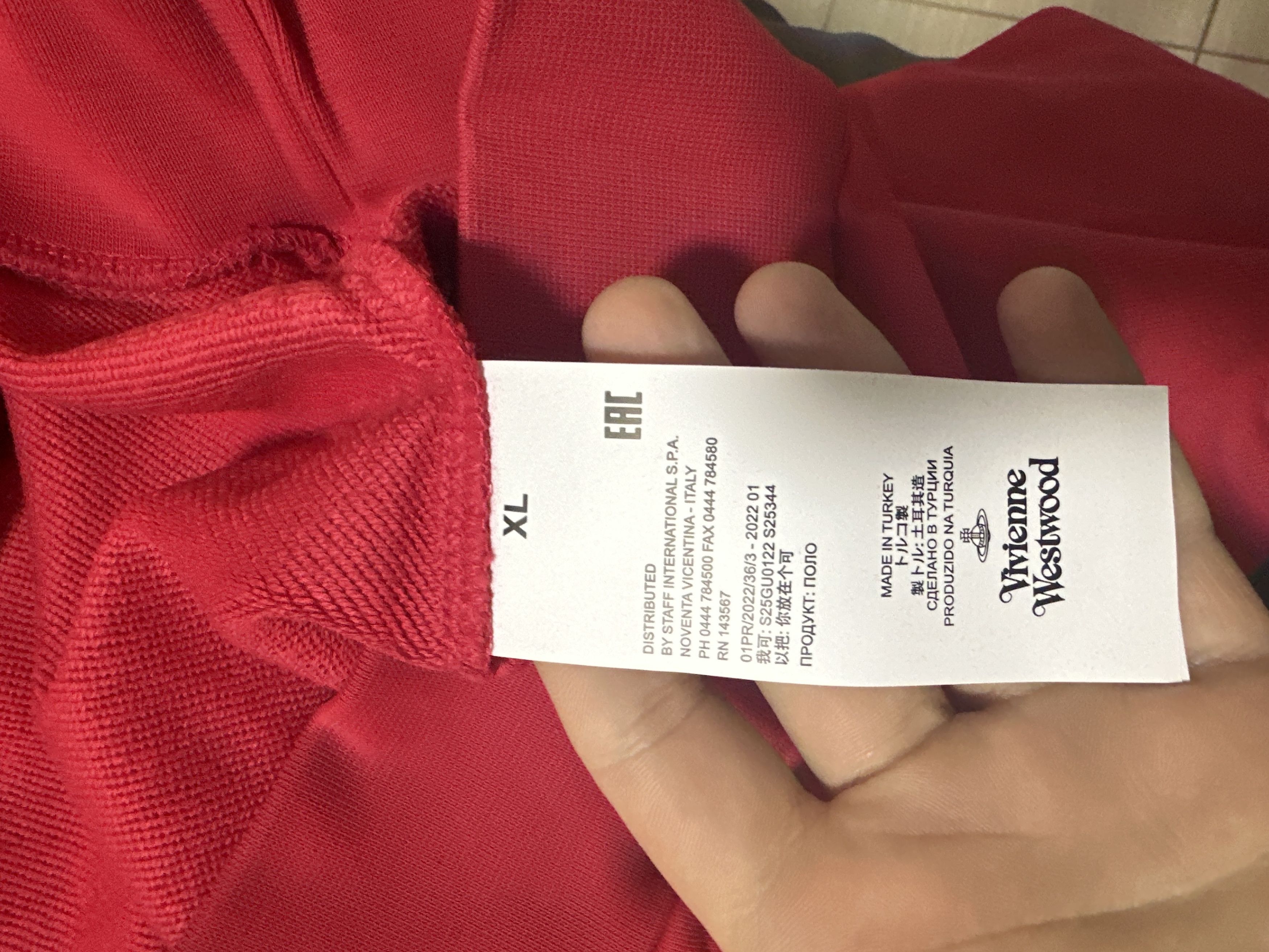 Vintage × Vivienne Westwood Vivienne Westwood Orb Logo Sweatshirt Red Size XLarge Size US XL / EU 56 / 4 - 6 Thumbnail