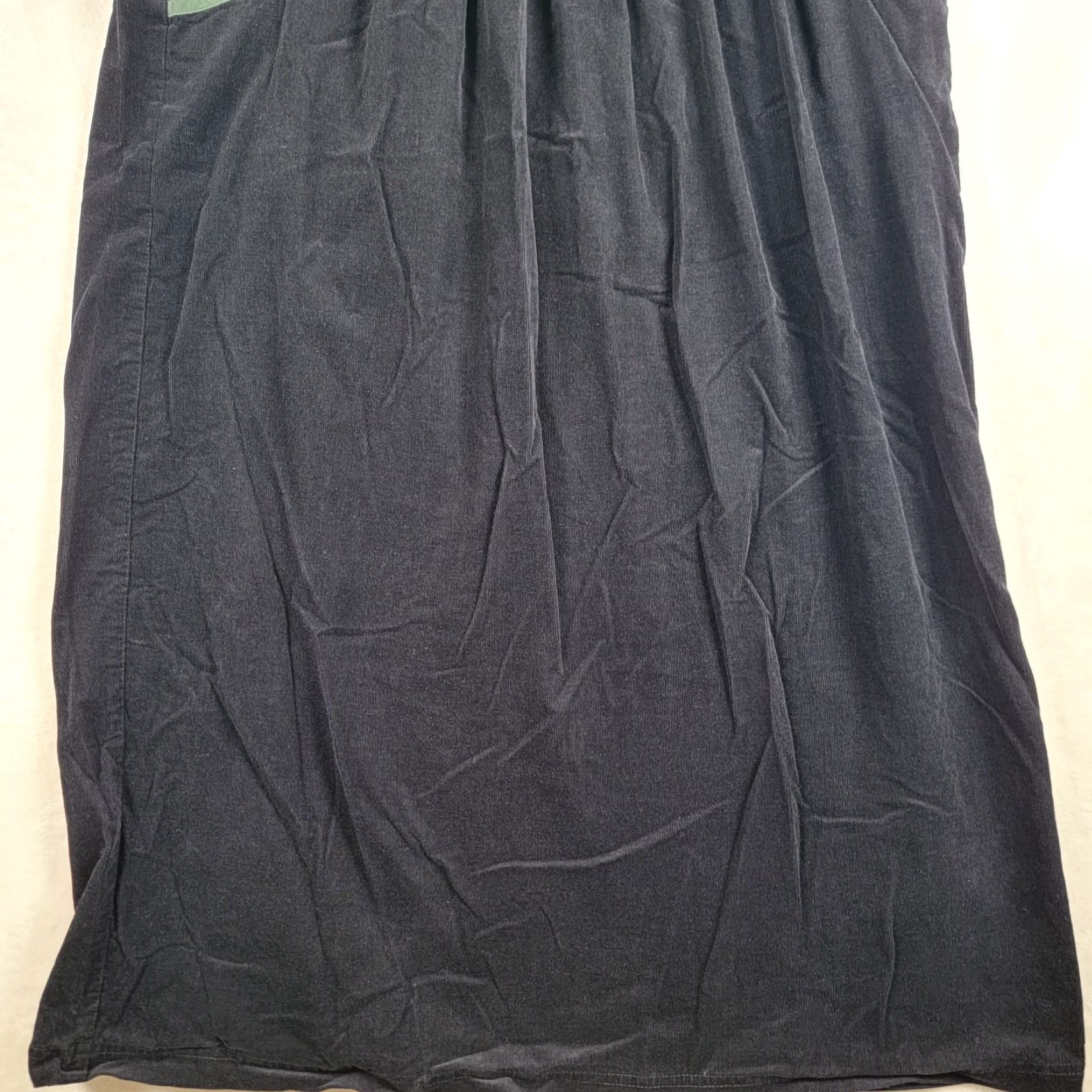 Vintage VINTAGE Christopher & Banks Holiday Jumper Dress Womens Green Corduroy Long Sleeveless Snowman Embroidered 90s Christmas Winter Party/Cocktail Casual Size M / US 6-8 / IT 42-44 - 3 Thumbnail