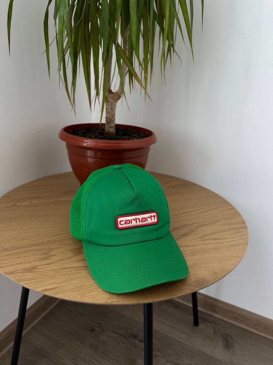Carhartt × Carhartt Wip × Vintage Vintage Carhartt Green Center Logo Hat Size ONE SIZE - 2 Thumbnail