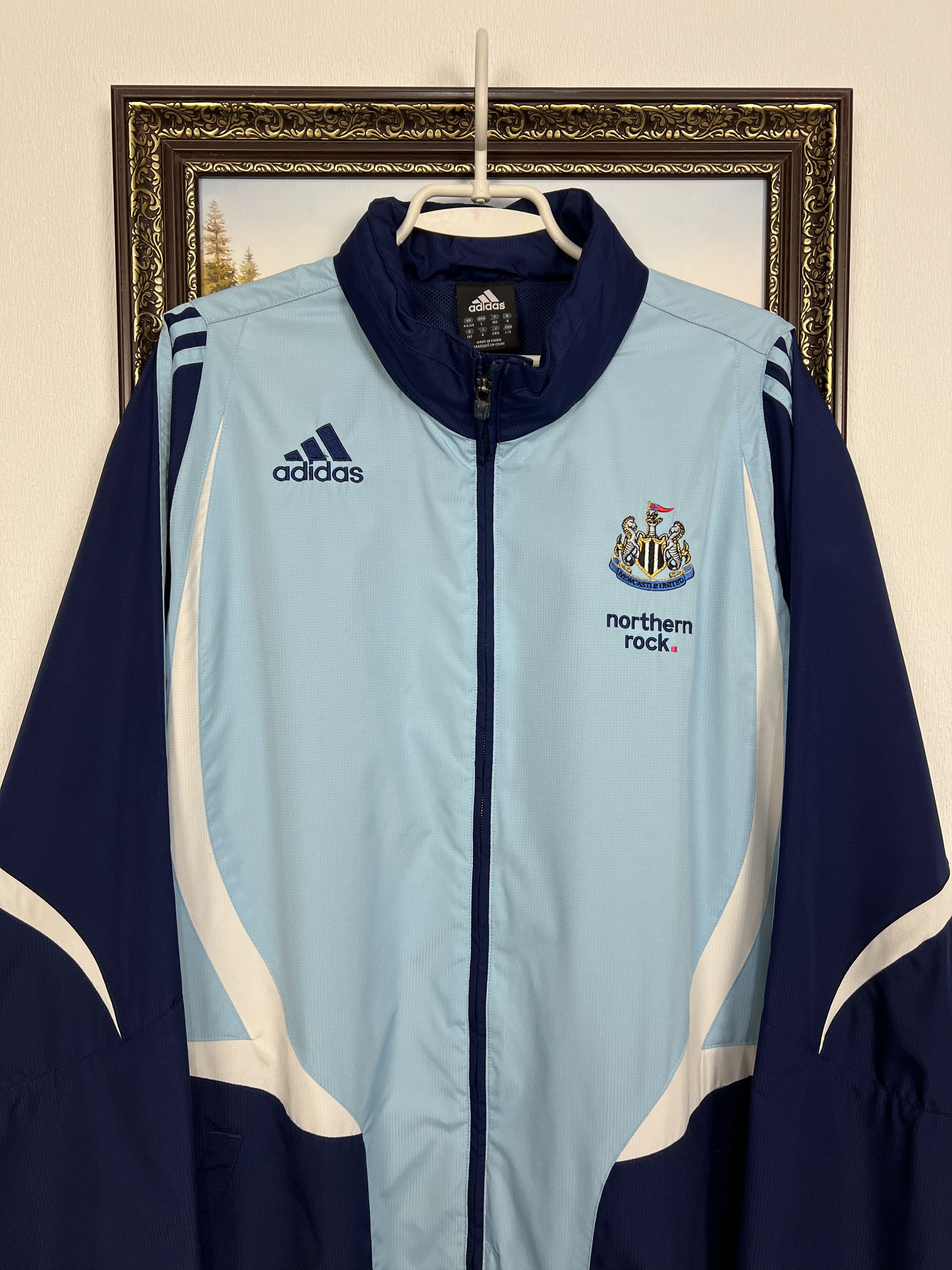 Adidas Newcastle United Football Jacket Soccer Track Top Zip Sz XL Size US XL / EU 56 / 4 - 2 Thumbnail