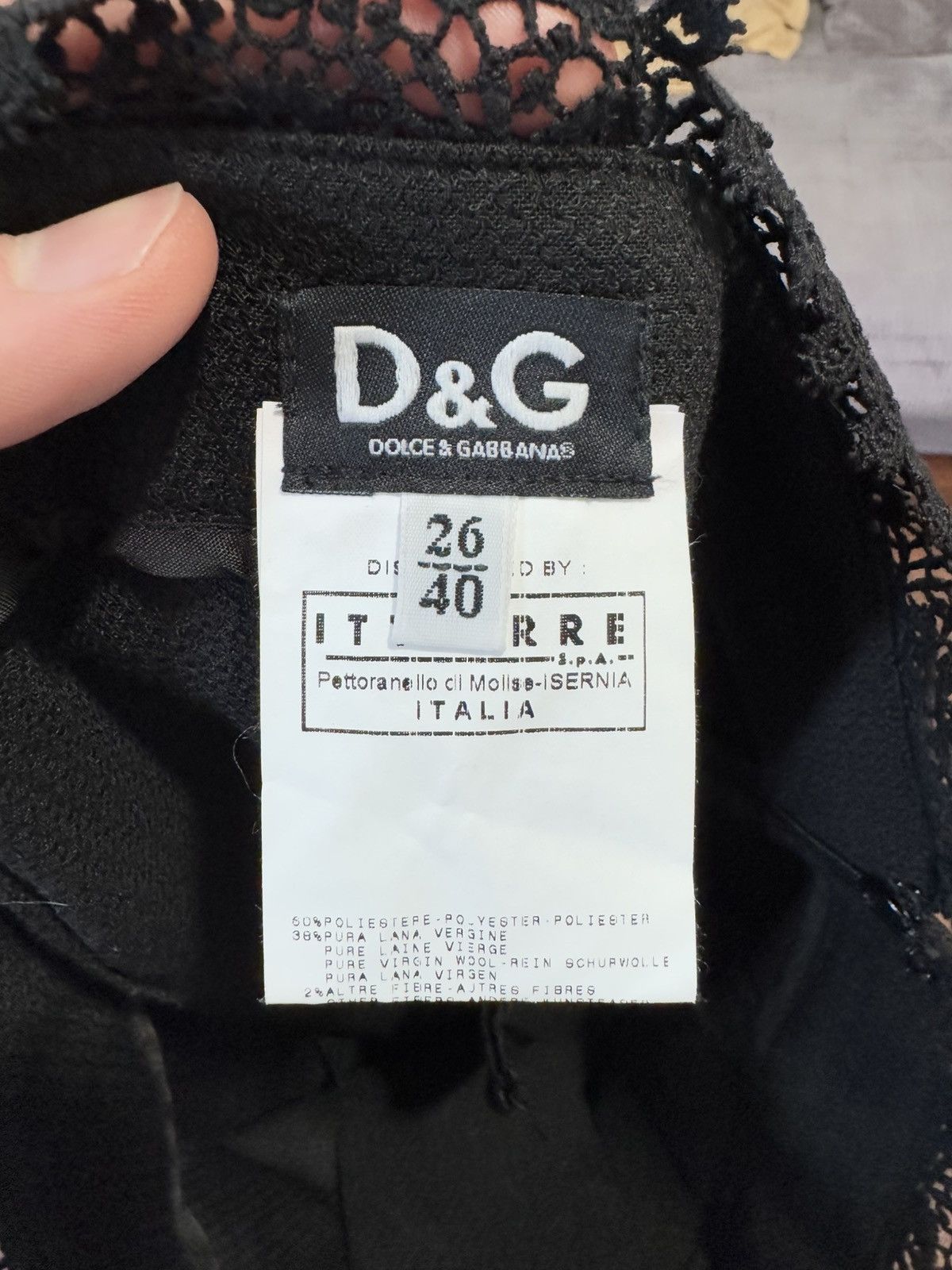 Dolce & Gabbana Dolce Gabbana Women’s Skirt Rare 40IT black hype Streetwear Size 27" / US 4 / IT 40 - 6 Thumbnail
