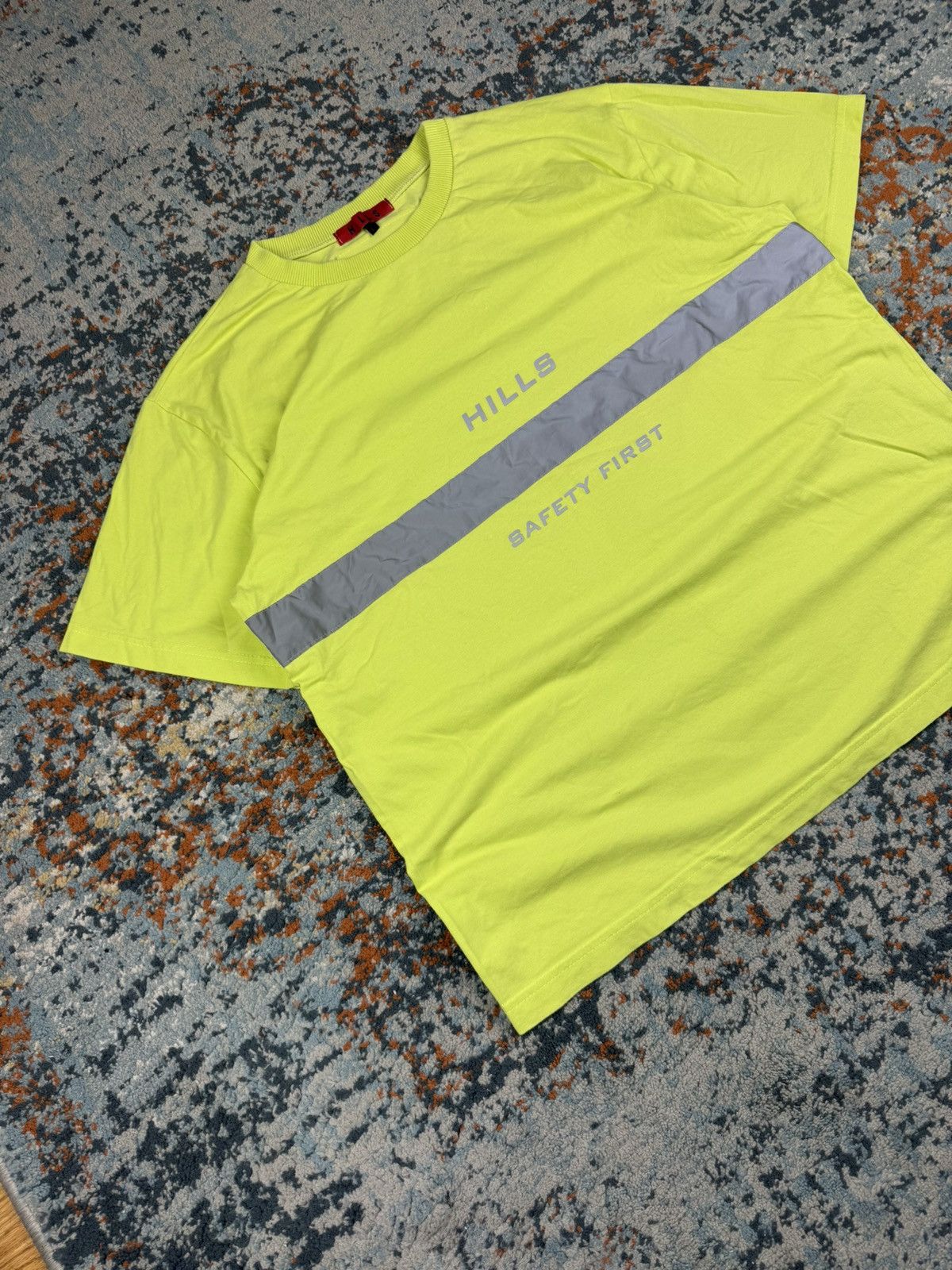 Other Hills safety first reflective neon fluo green yellow tee Size US L / EU 52-54 / 3 - 4 Thumbnail