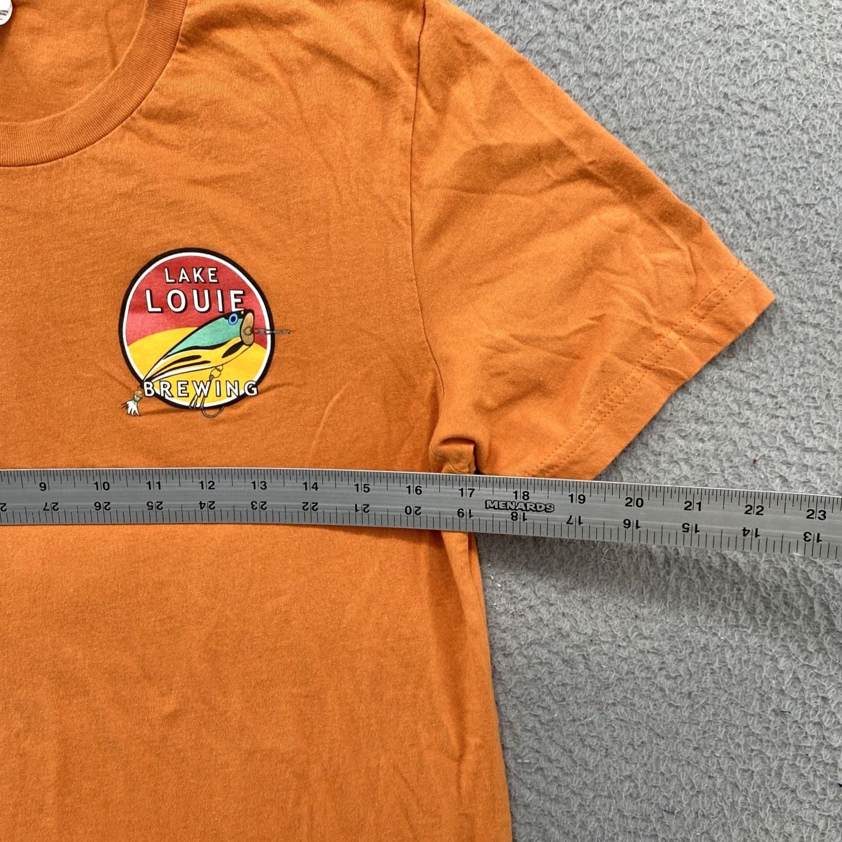 Doublet Lake Louie Brewing Wisconsin Double Sided T-Shirt Men’s Size M Orange Lake Louie Double Sided Shirt Mens Medium Vintage? Size US M / EU 48-50 / 2 - 4 Thumbnail