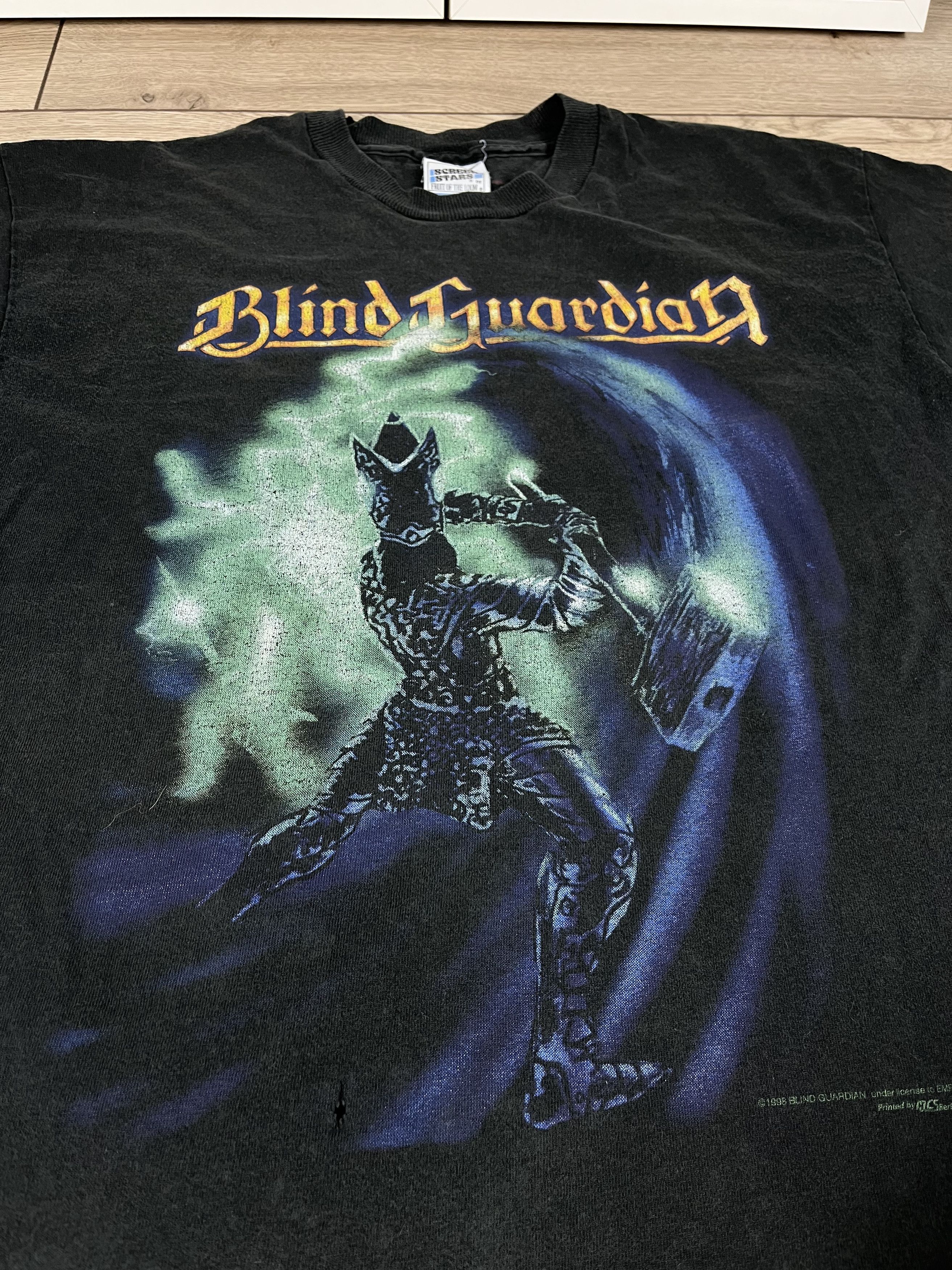 Band Tees × Vintage 1998 Blind Guardian The Eternal Curse Tshirt Vintage 90s Size US L / EU 52-54 / 3 - 5 Thumbnail