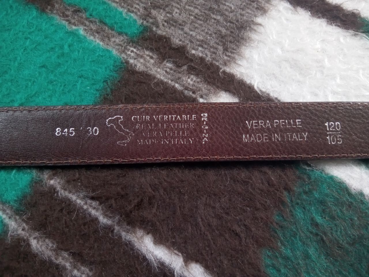 Vera Pelle Vera Pelle Hand Made Leather Belt Size ONE SIZE - 2 Thumbnail