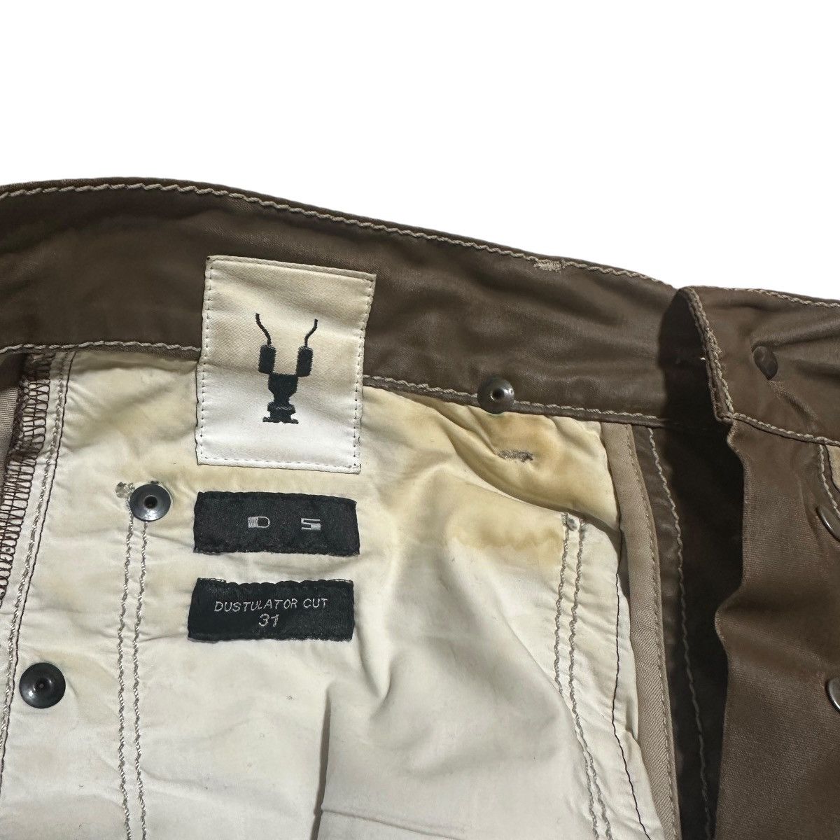 Rick Owens × Rick Owens Drkshdw Rick Owens DRKSHDW Dustulator Cut Caramel Pants Size US 31 - 6 Thumbnail