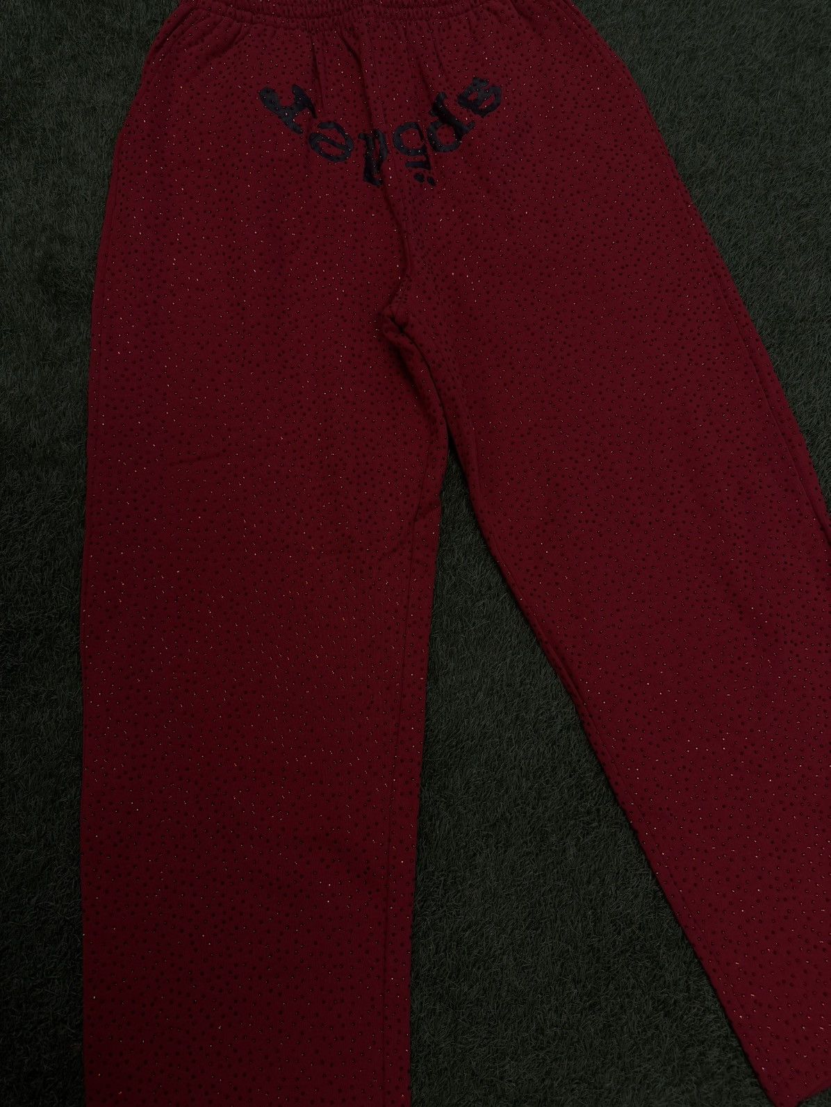 Sp5der Sp5der Worldwide VVS Red Stone Crystal Sweatpants XL (NEW) Size US 34 / EU 50 - 3 Thumbnail