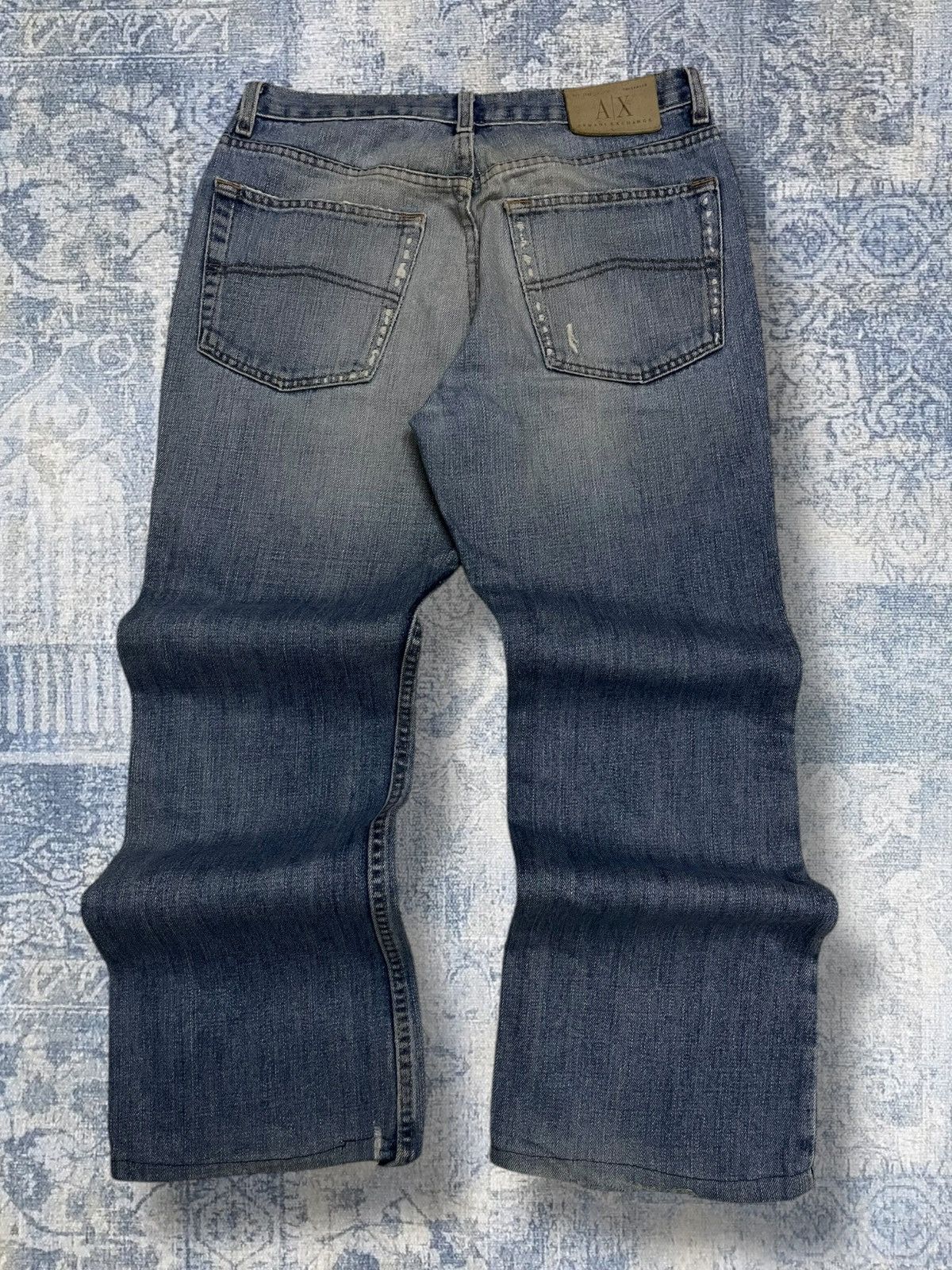 Armani Exchange Vintage Designer Armani Exchange Distressed Blue Denim Size US 30 / EU 46 - 6 Thumbnail