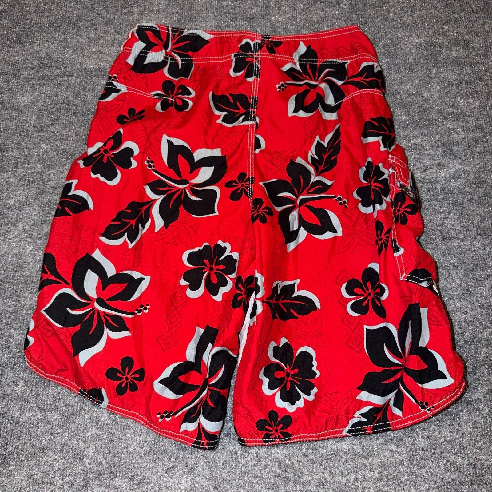 Billabong Billabong Red Floral Surf Board Shorts Mens SM 29 90s Rare Size US 30 / EU 46 - 4 Thumbnail