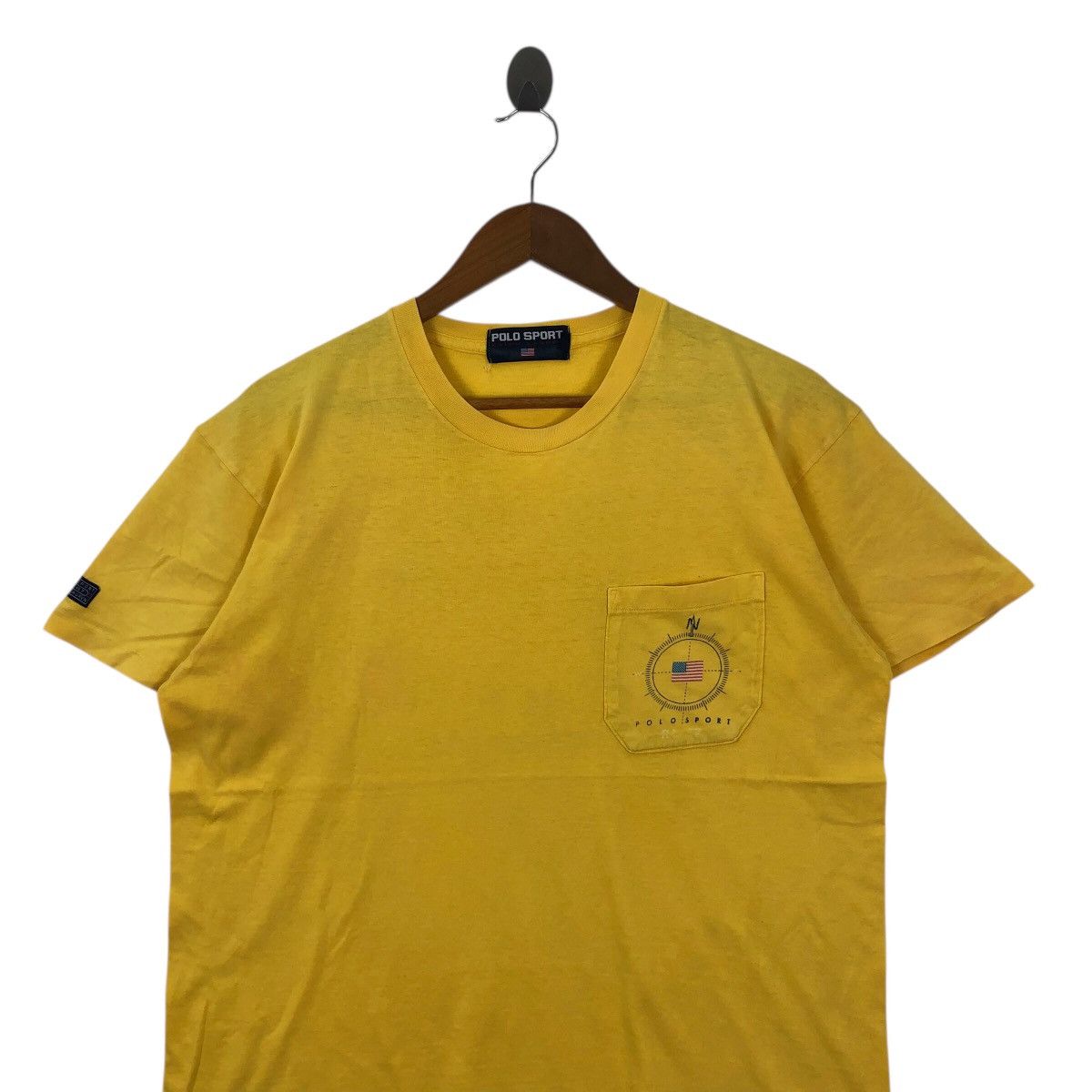 Polo Ralph Lauren Vintage Polo Sport Ralph Lauren RL-67 Marine System T-Shirt Size US M / EU 48-50 / 2 - 2 Thumbnail