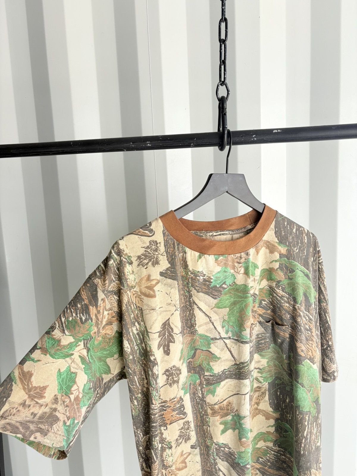 Vintage Thrashed Camo Boxy Sun Faded Distressed Shirt ERD GRUNGE Size US XL / EU 56 / 4 - 3 Thumbnail