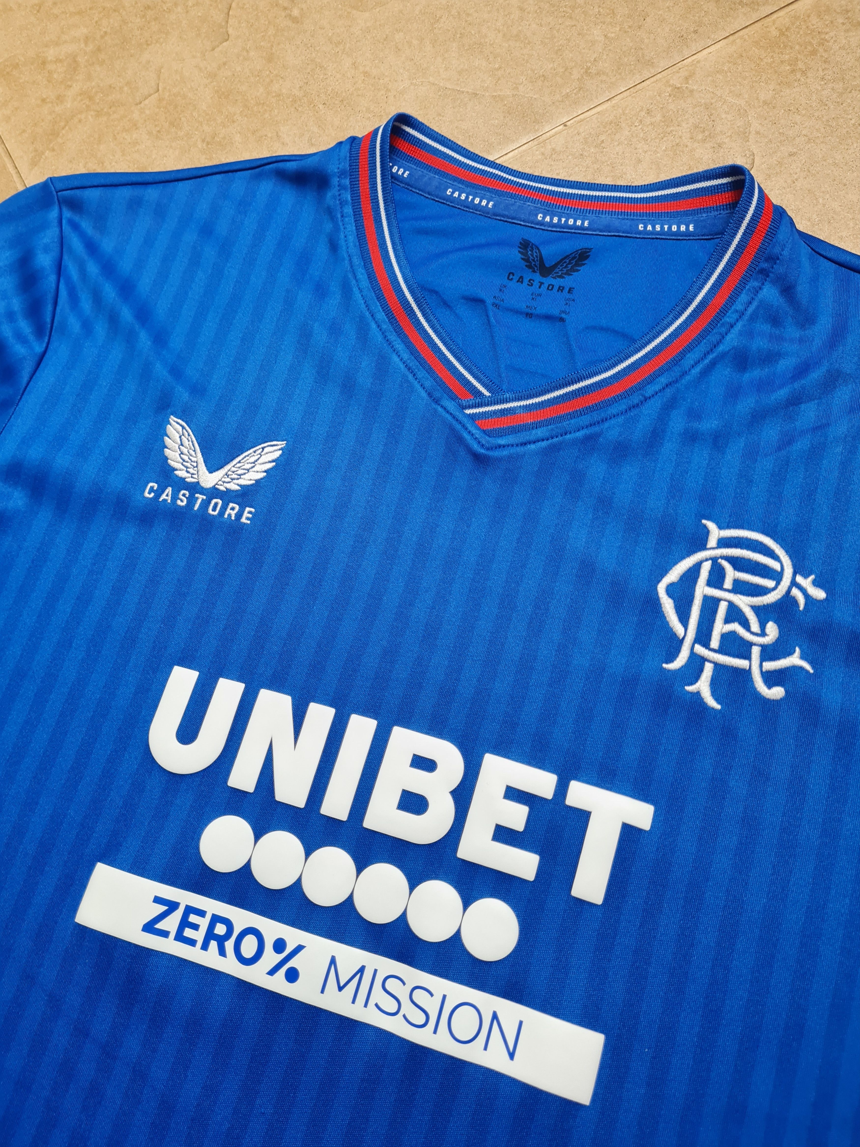 Castore JERSEY RANGERS 2023 2024 HOME SHIRT SOCCER GLASGOW SCOTLAND Size US XL / EU 56 / 4 - 11 Thumbnail