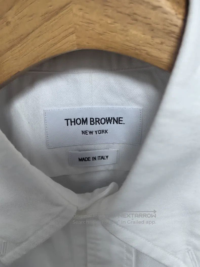 Thom Browne Thom Browne Classic Oxford shirt with sleeve emblem Size US XL / EU 56 / 4 - 5 Thumbnail