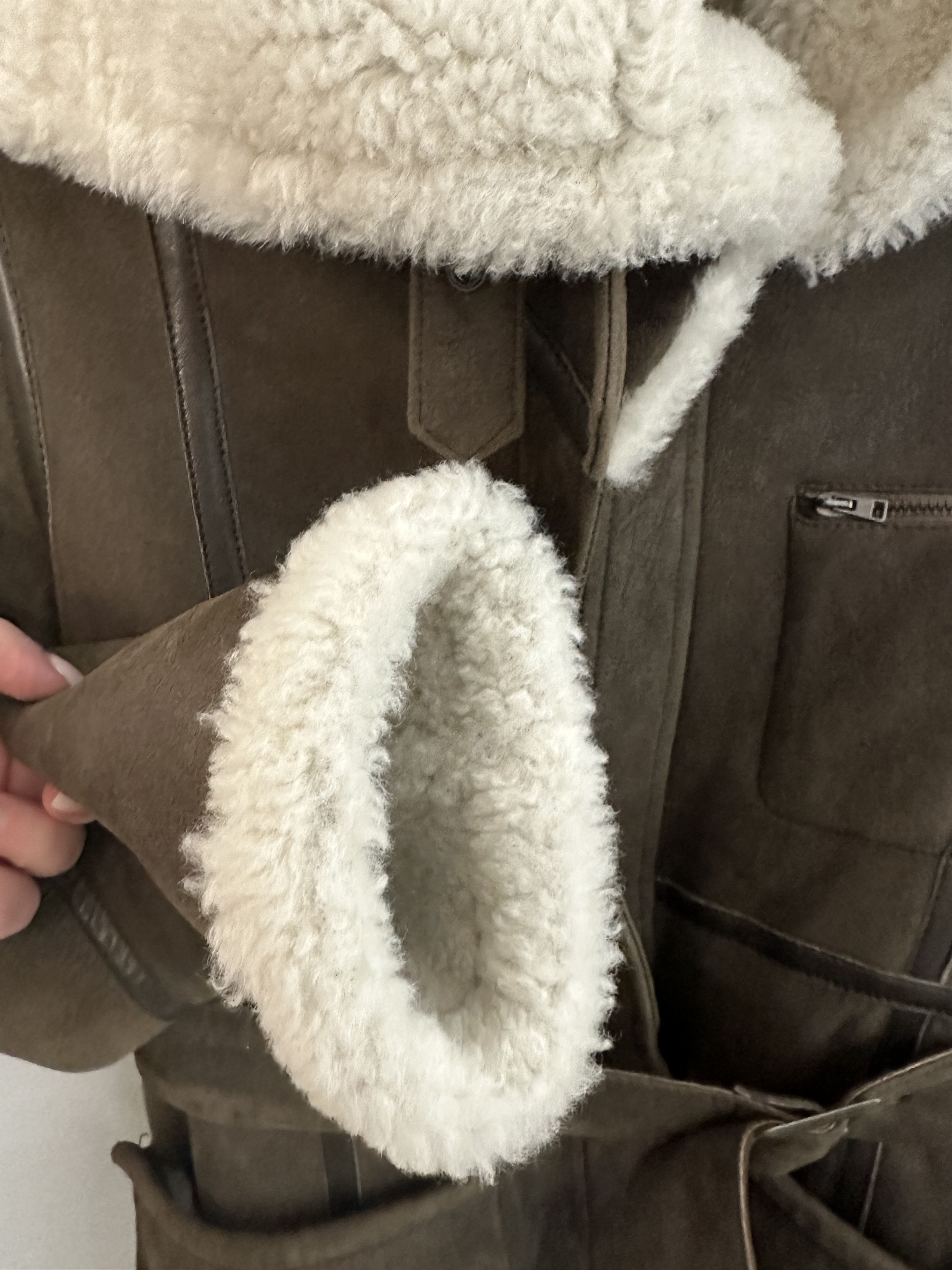 Jil Sander Jil Sander Navy Shearling Aviator olive Size S / US 4 / IT 40 - 14 Thumbnail