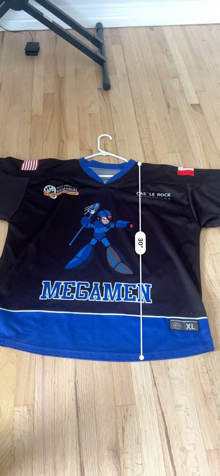 Nintendo Megamen Hockey Jersey Size US XL / EU 56 / 4 - 4 Thumbnail